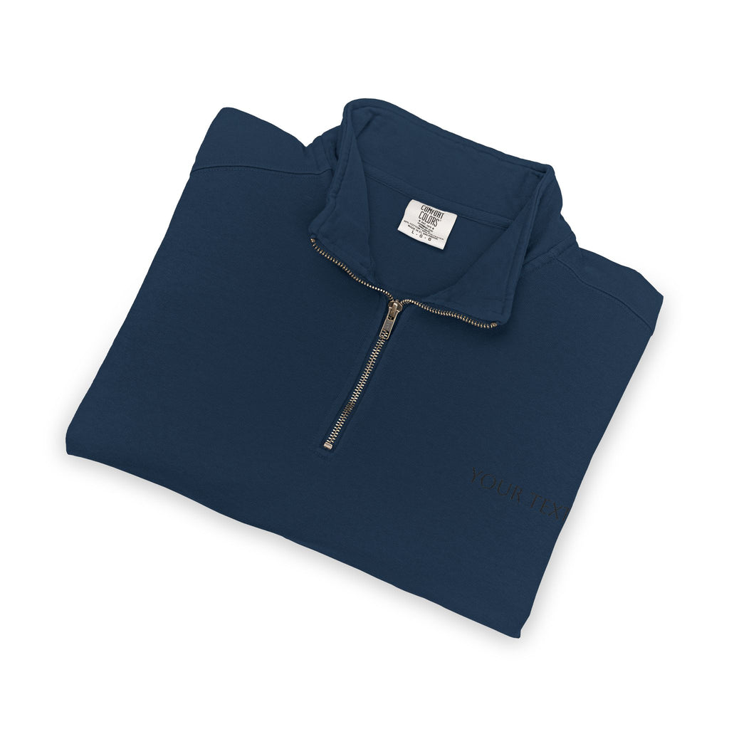 Quarter-Zip Sweatshirt – Minimalist Gray Casual Pullover