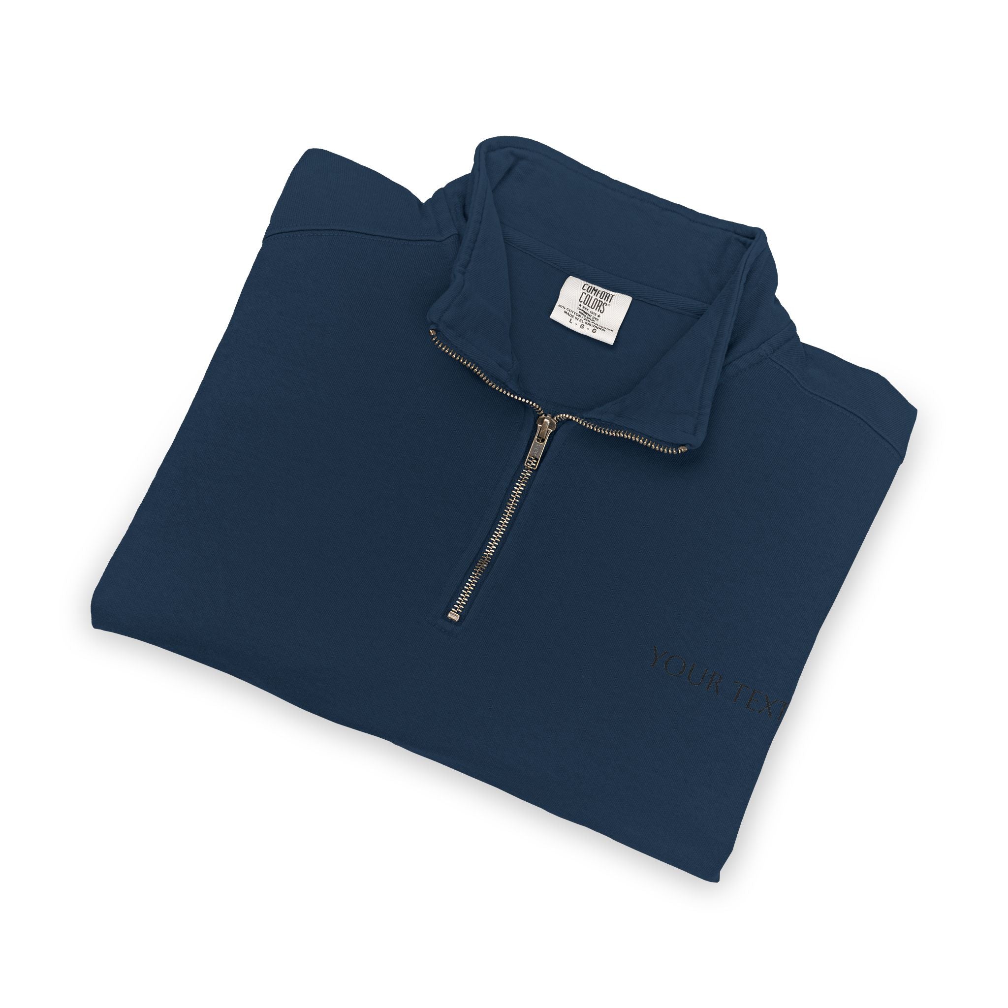 Quarter-Zip Sweatshirt – Minimalist Gray Casual Pullover