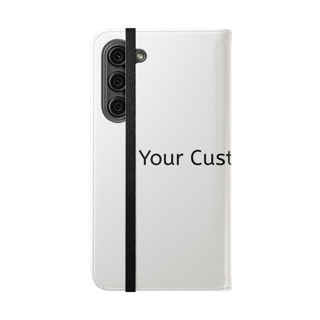 Custom Flip Phone Case — Personalized Wallet Folio with Card Slots