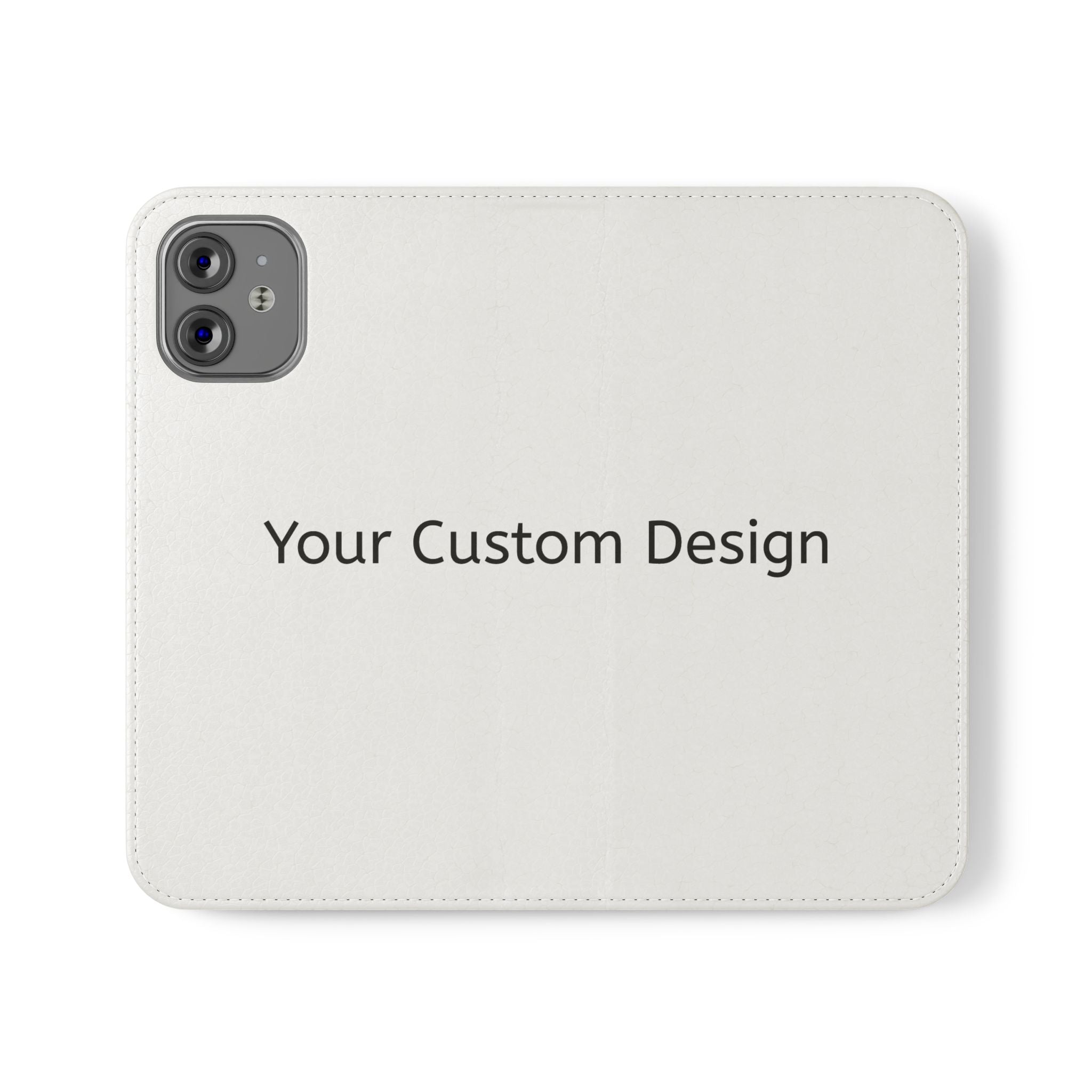 Custom Flip Phone Case — Personalized Wallet Folio with Card Slots