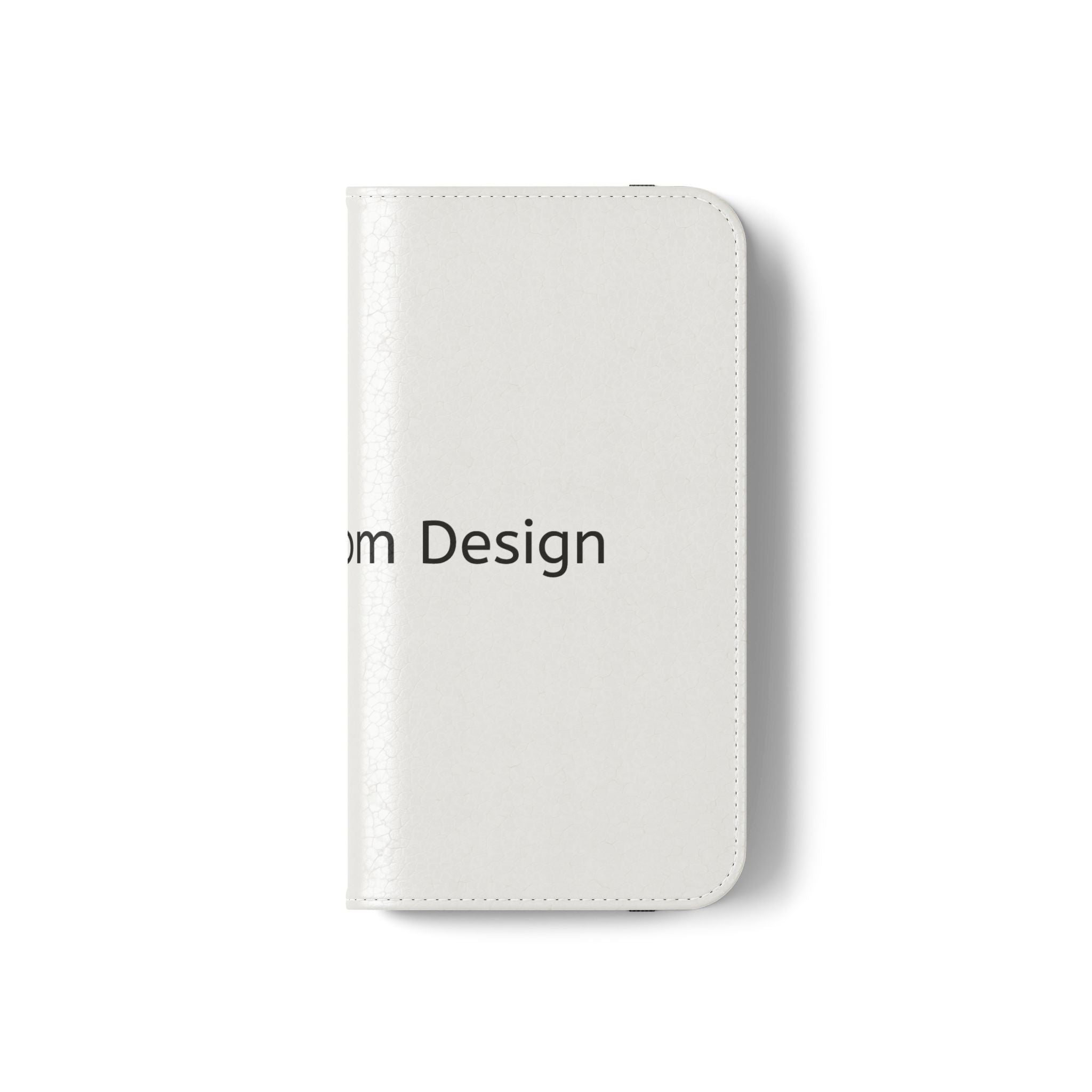 Custom Flip Phone Case — Personalized Wallet Folio with Card Slots