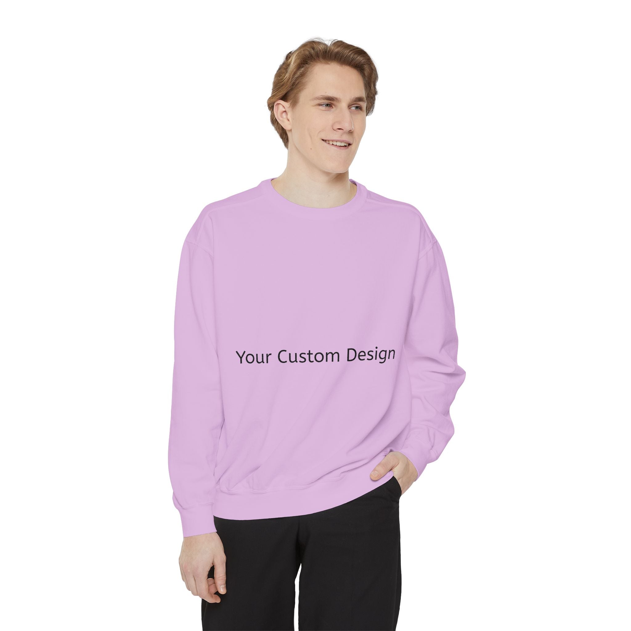 Garment-Dyed Sweatshirt — Customizable Classic Crewneck