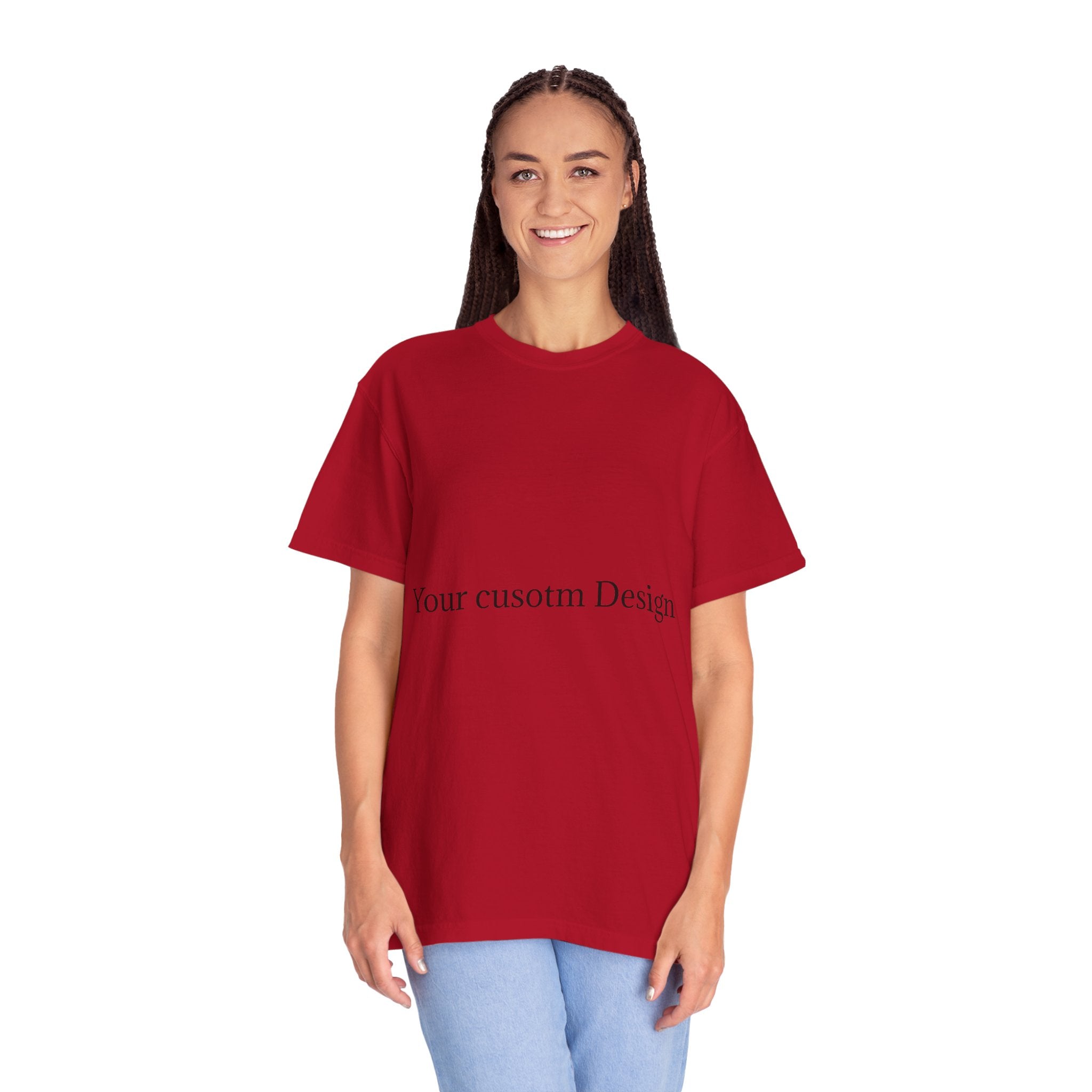 Custom Garment-Dyed T-Shirt — Personalized White Tee for Everyday Wear