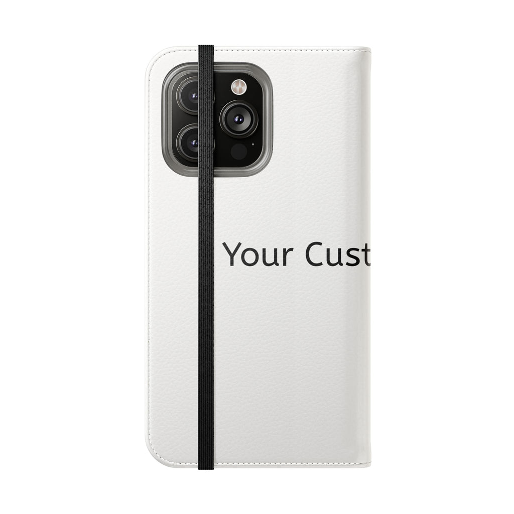 Custom Flip Phone Case — Personalized Wallet Folio with Card Slots