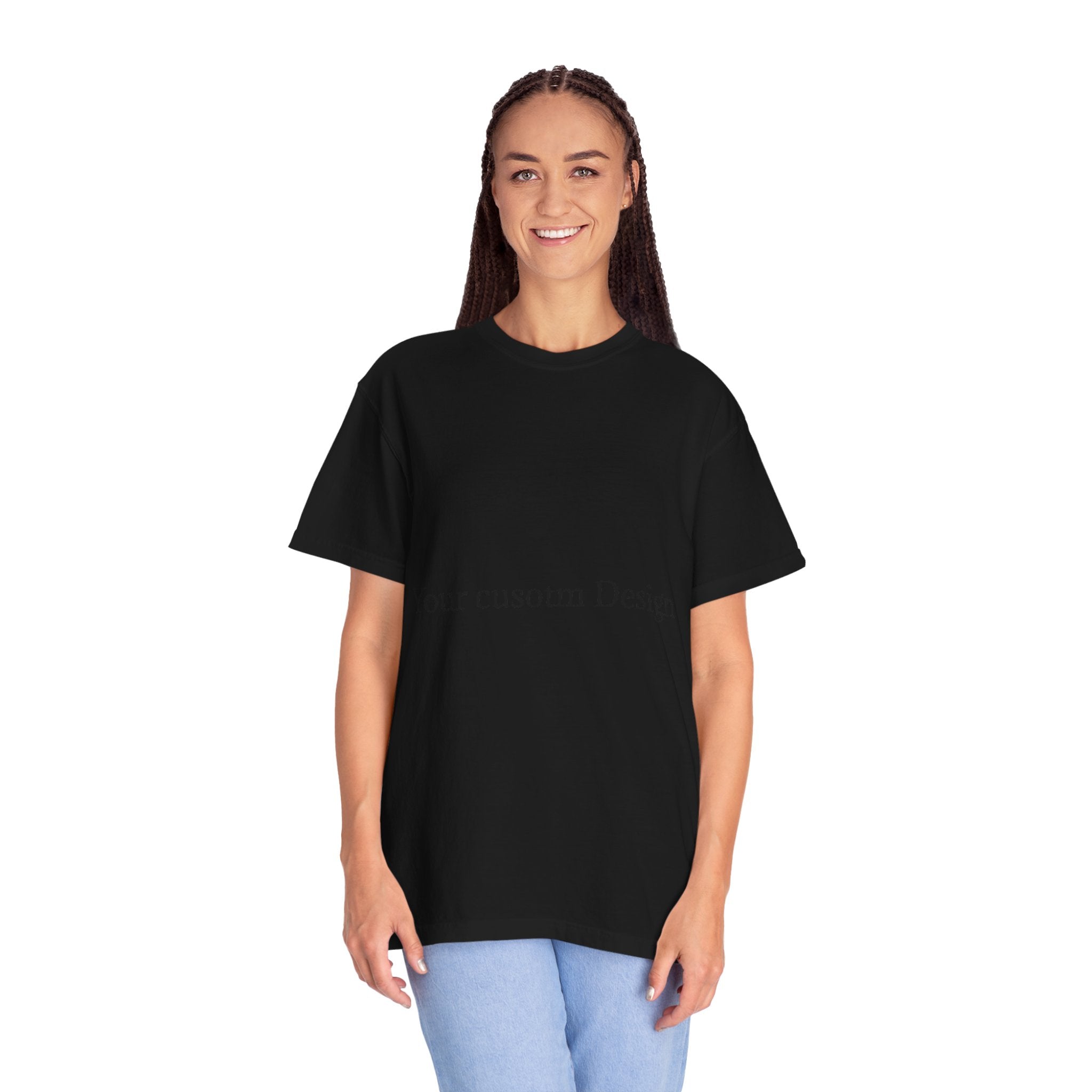 Custom Garment-Dyed T-Shirt — Personalized White Tee for Everyday Wear