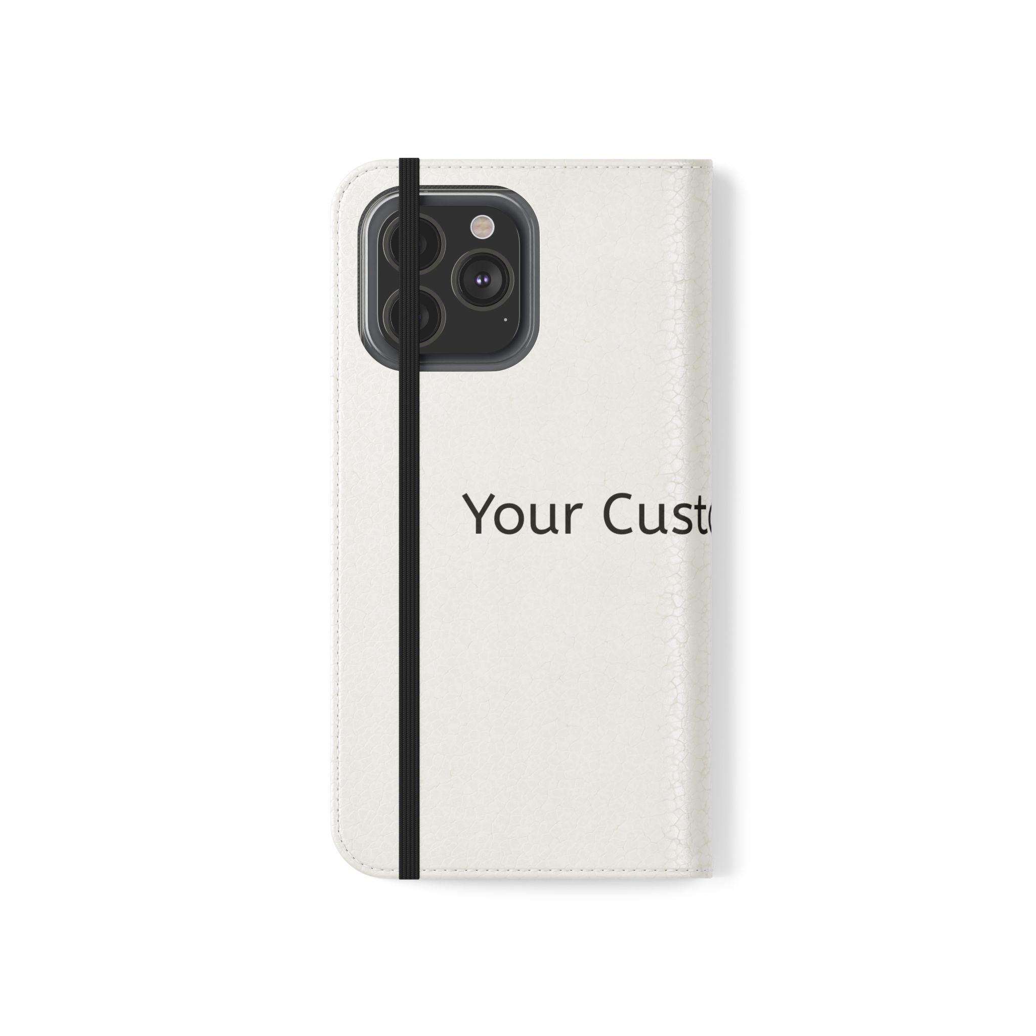 Custom Flip Phone Case — Personalized Wallet Folio with Card Slots