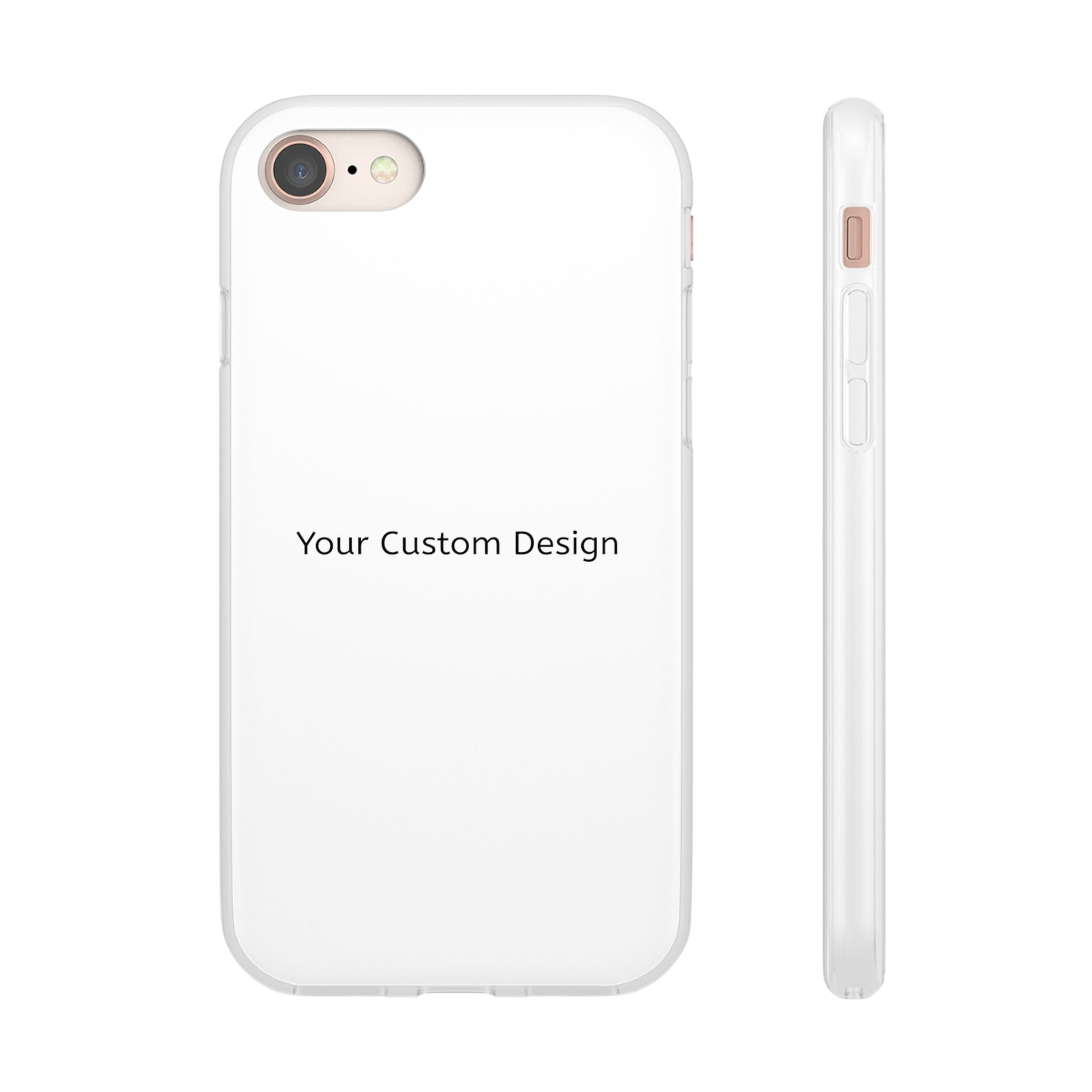 Custom Flexi Phone Case – Slim Clear Protective Phone Cover (Your Custom Design)