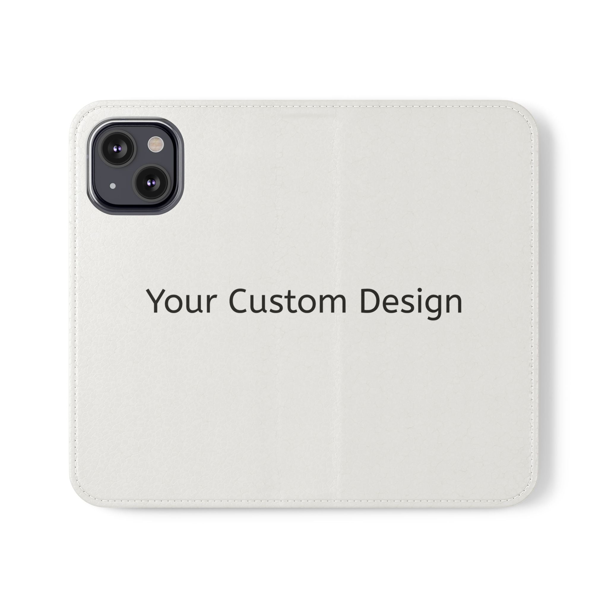 Custom Flip Phone Case — Personalized Wallet Folio with Card Slots