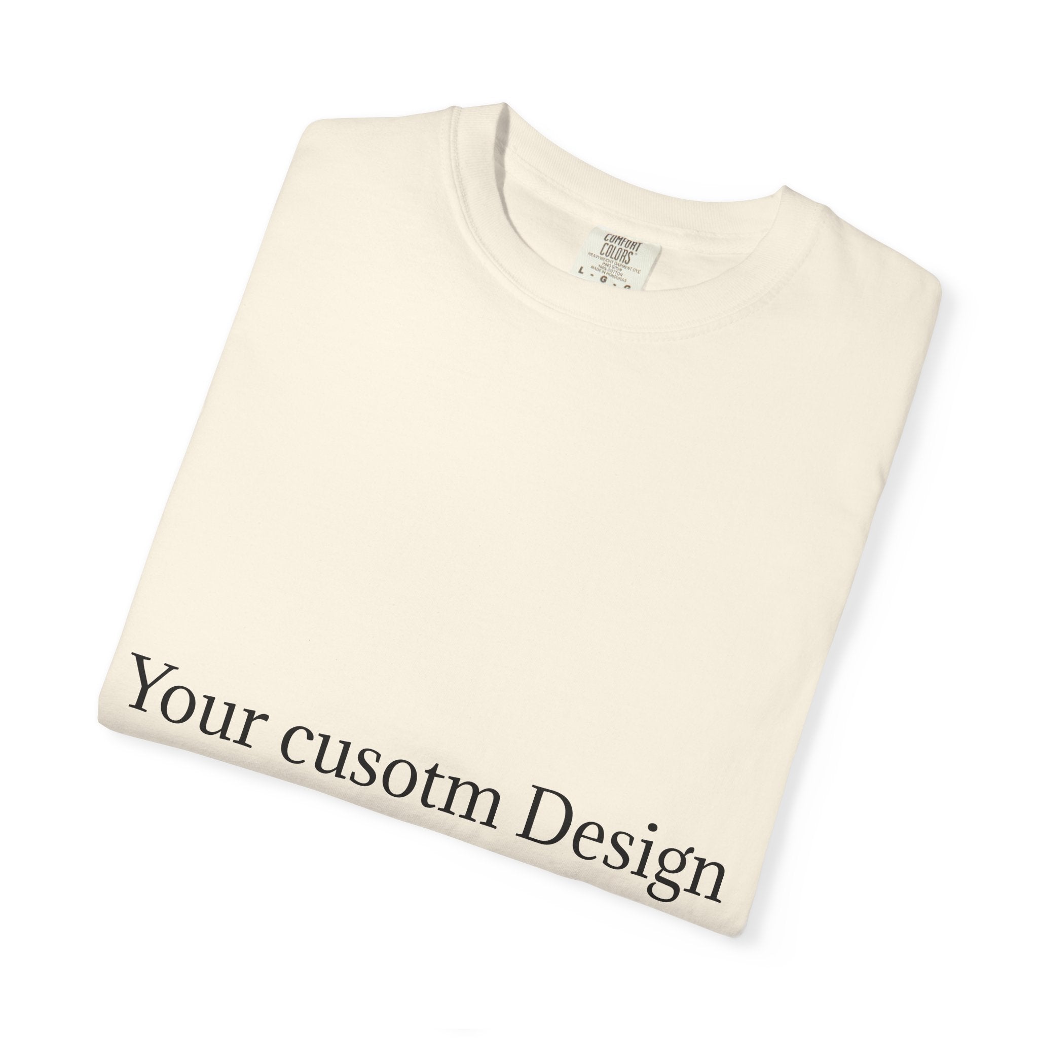 Custom Garment-Dyed T-Shirt — Personalized White Tee for Everyday Wear