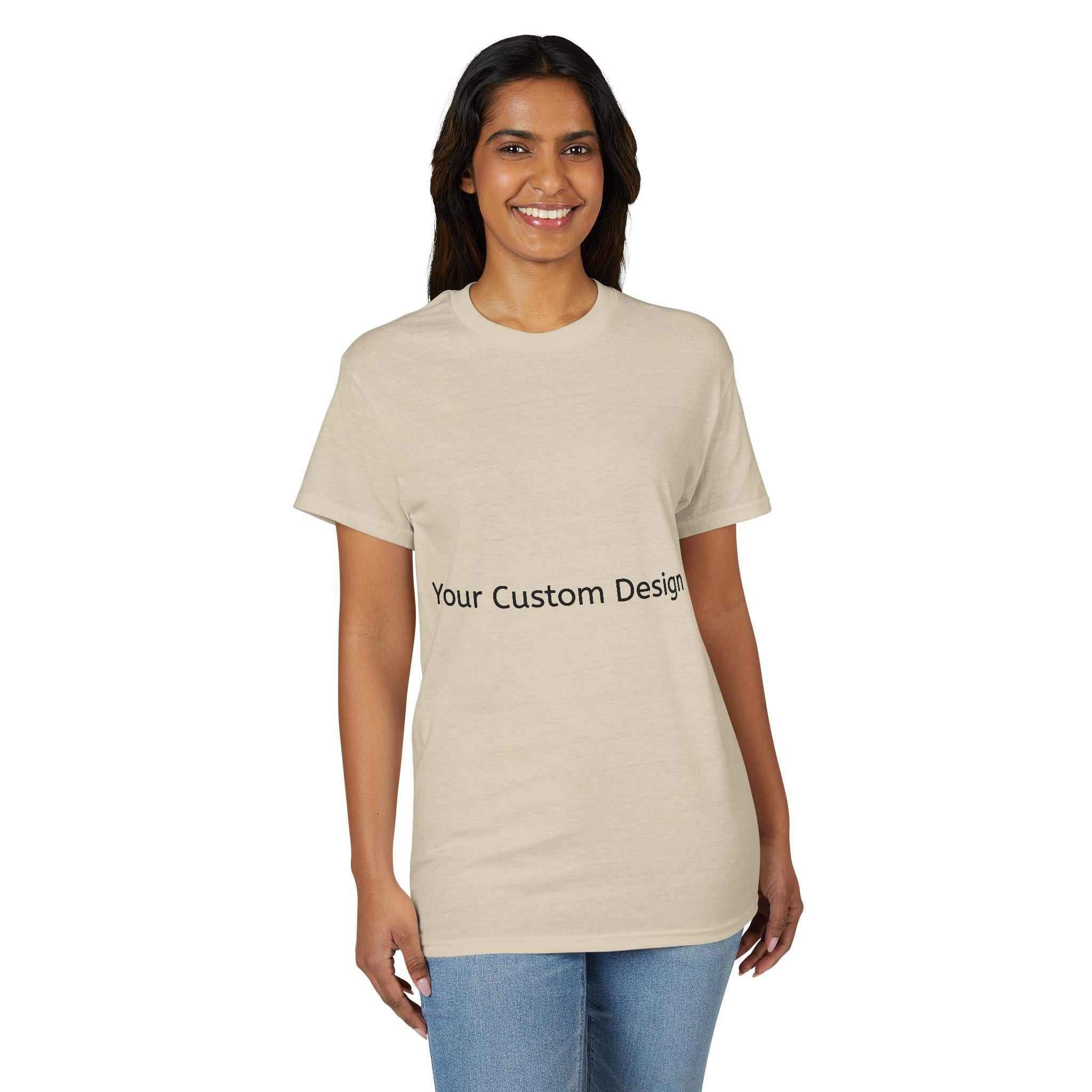 Custom White DryBlend T-Shirt – Personalized Design Tee