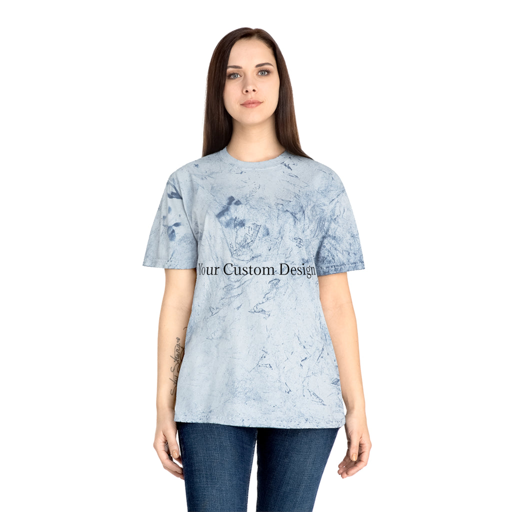 Color Blast T-Shirt — Marble Texture Custom Design Tee
