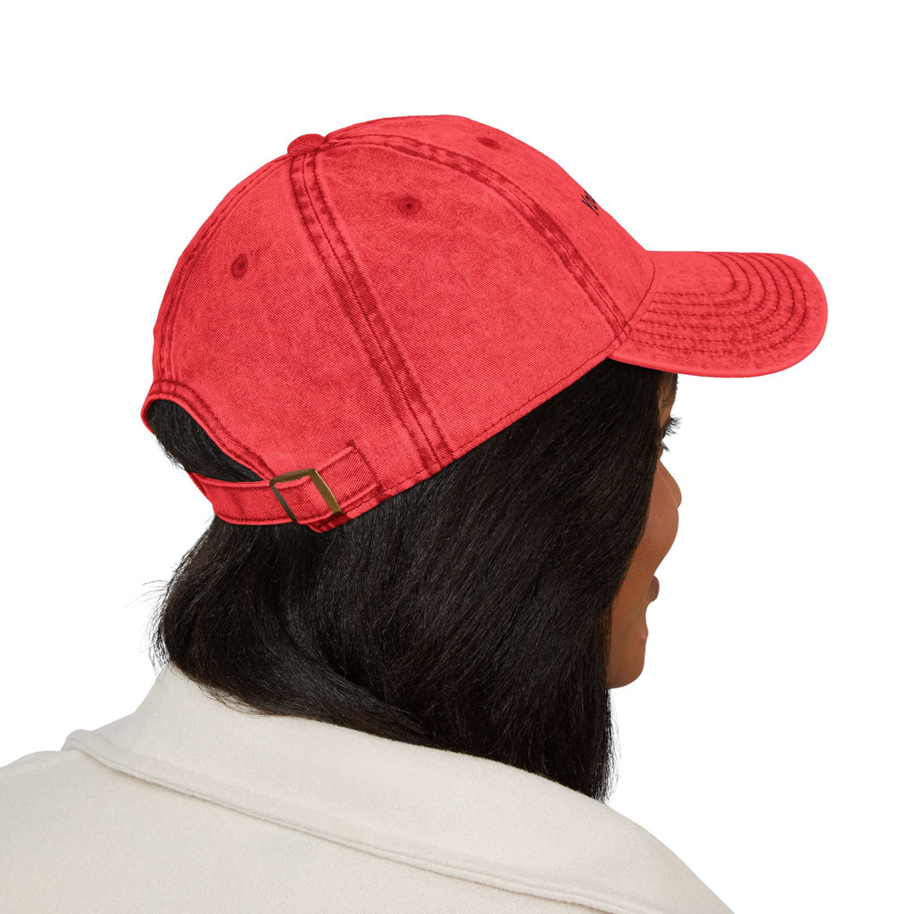Vintage Embroidered Cap - Custom Text Baseball Hat