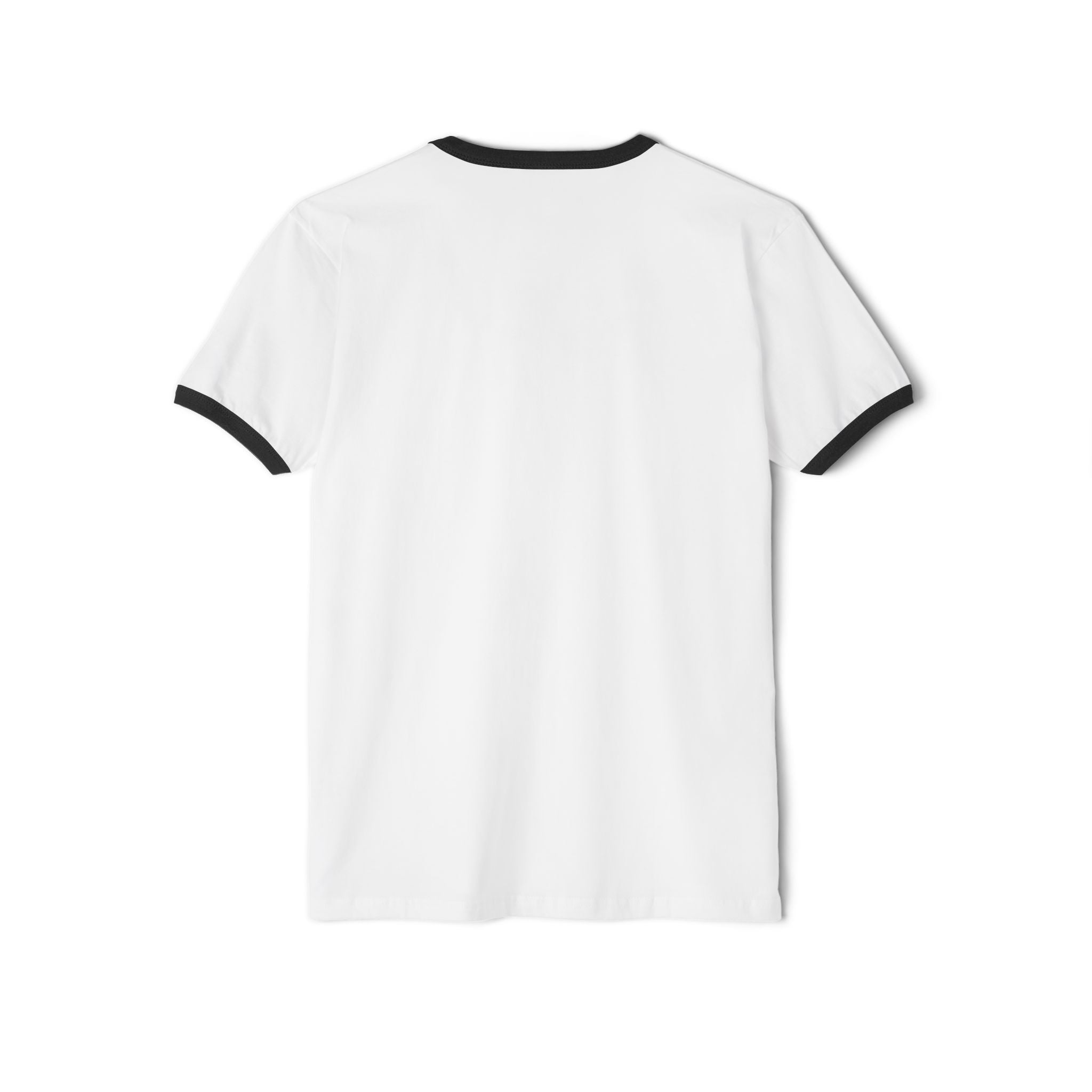 Ringer T-Shirt — Classic White Tee with Contrasting Black Trim