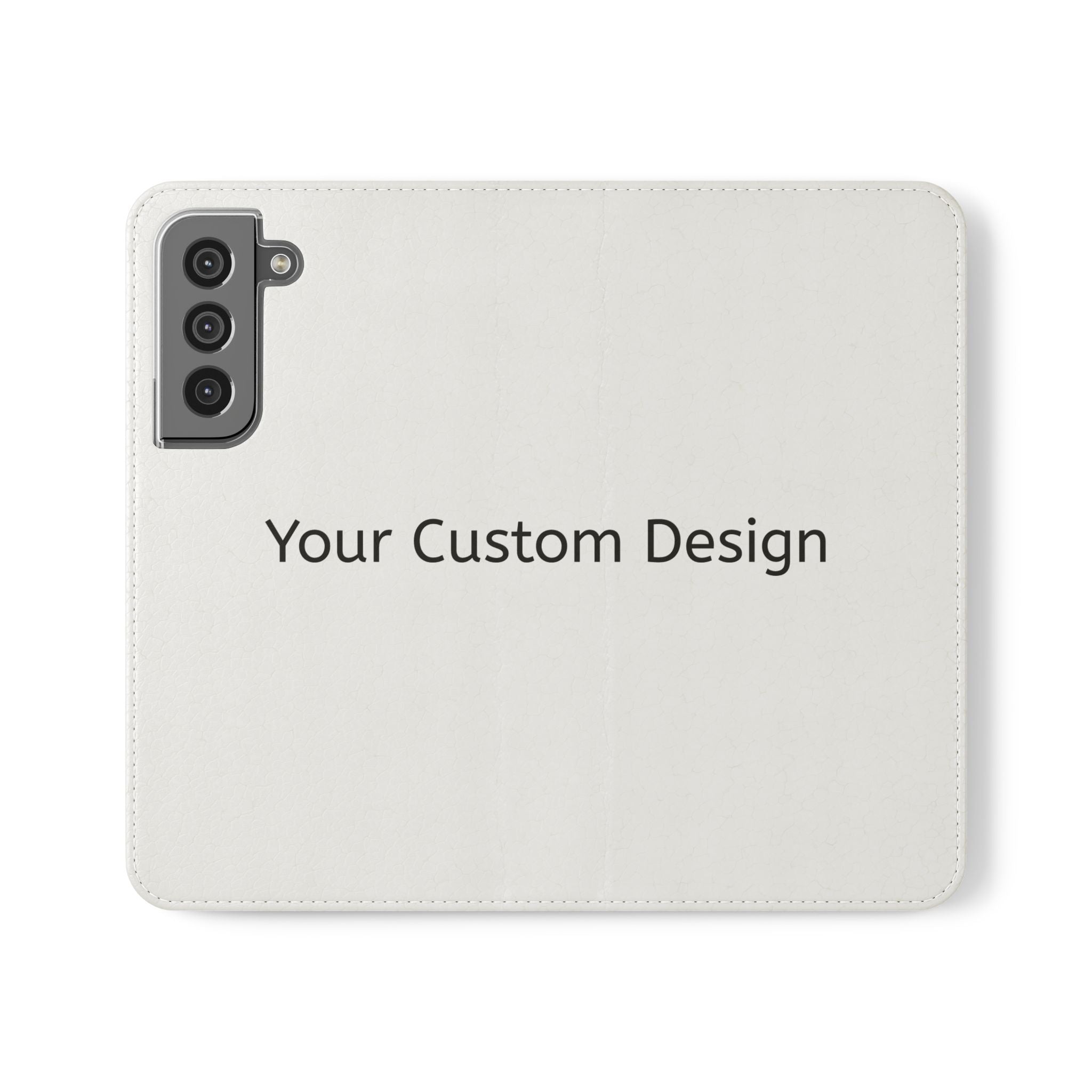 Custom Flip Phone Case — Personalized Wallet Folio with Card Slots
