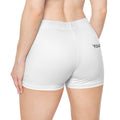Custom White Women's Active Shorts – Personalized Text Design