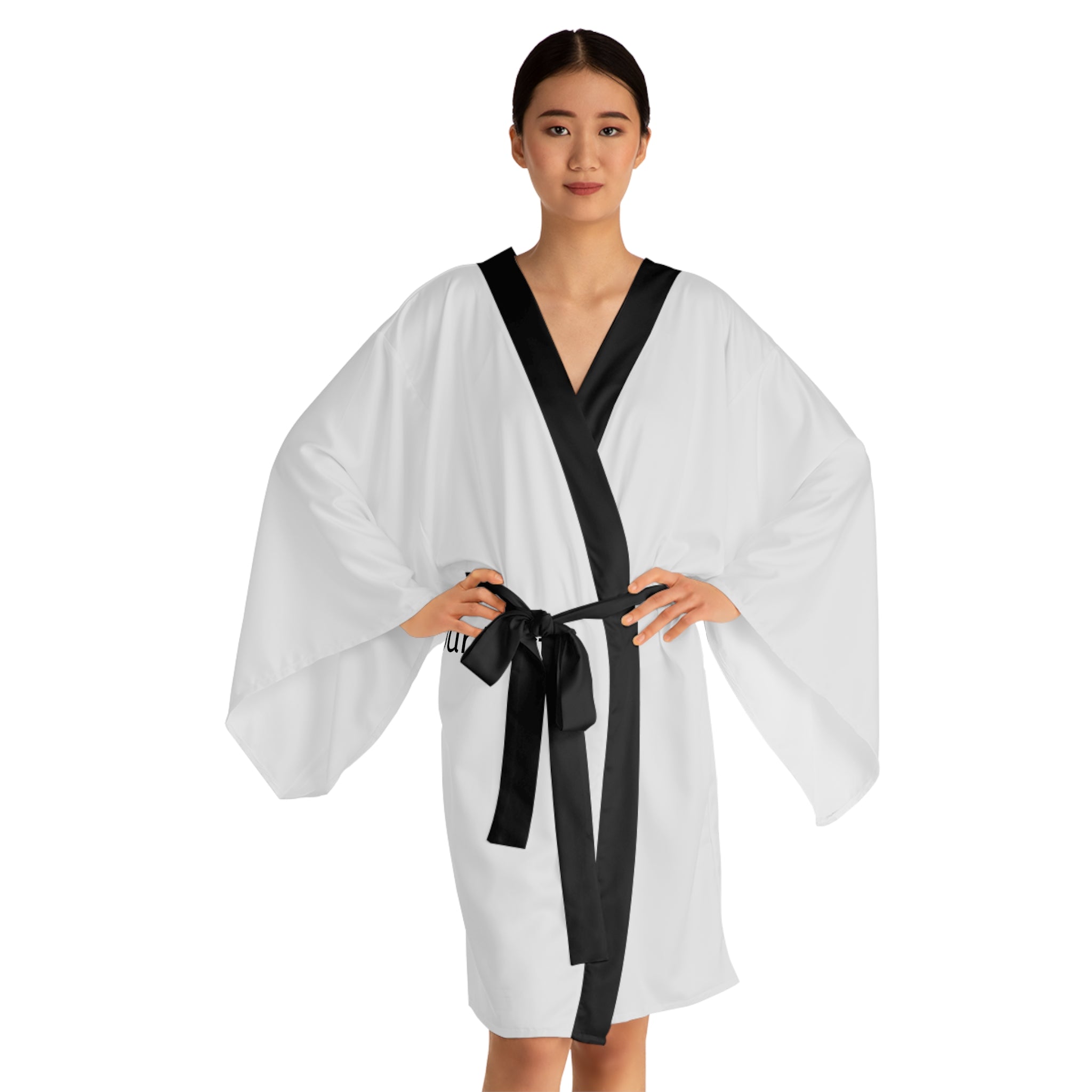 Customizable Long Sleeve Kimono Robe — Personalized AOP Lounge Robe