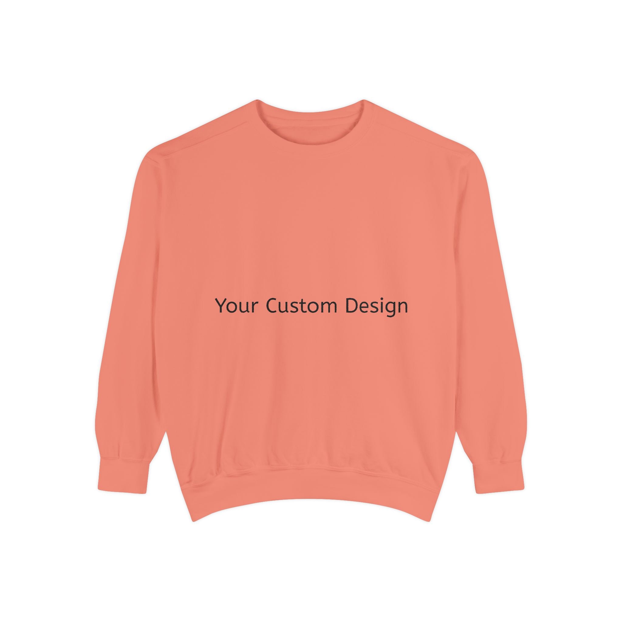 Garment-Dyed Sweatshirt — Customizable Classic Crewneck