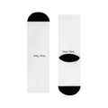 Custom Sublimation Crew Socks — Personalized Text Athletic Socks