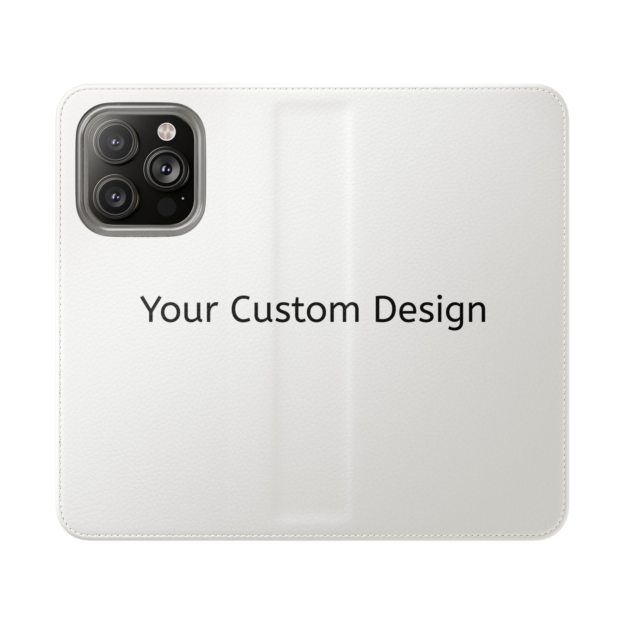 Custom Flip Phone Case — Personalized Wallet Folio with Card Slots