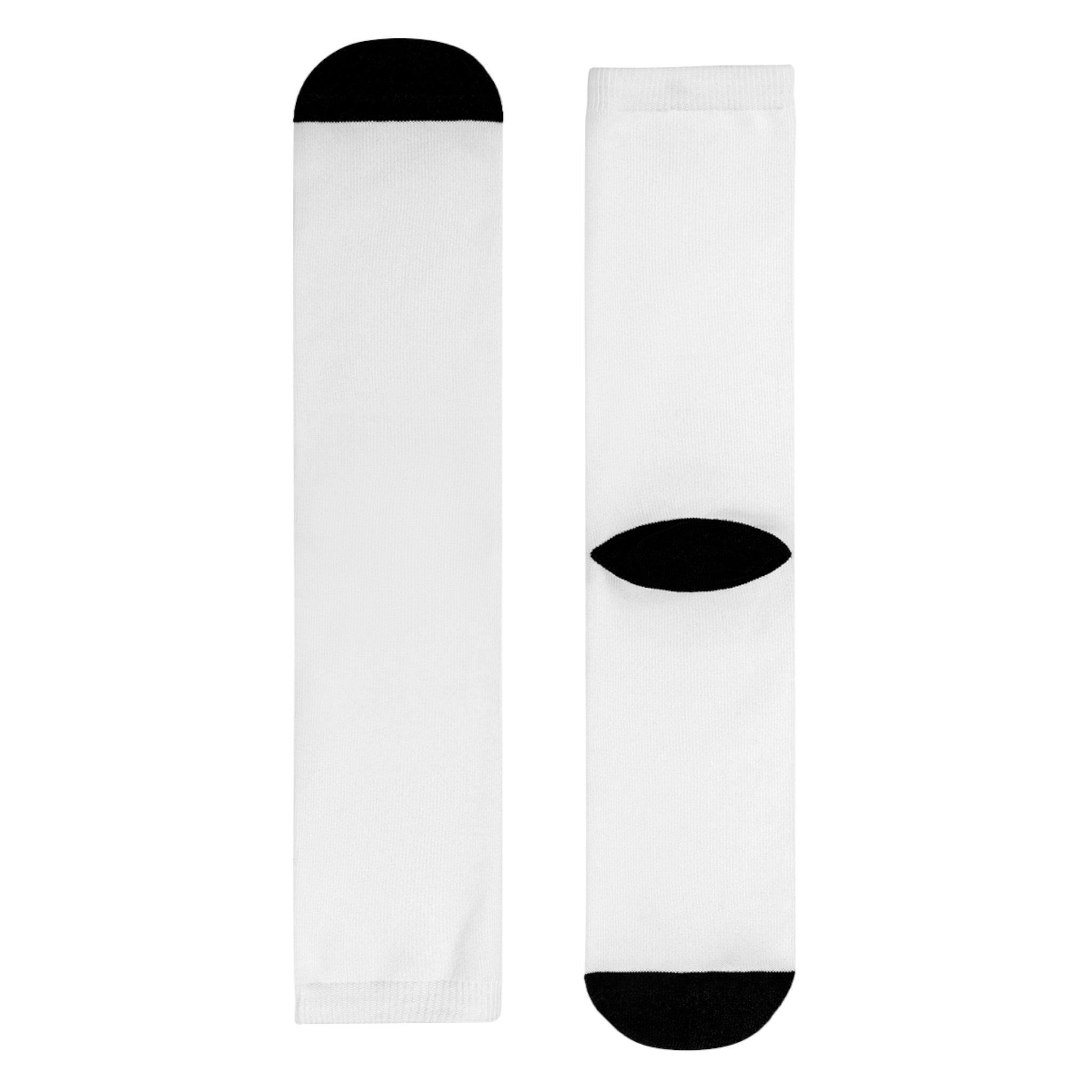 Custom Sublimation Crew Socks — Personalized Text Athletic Socks