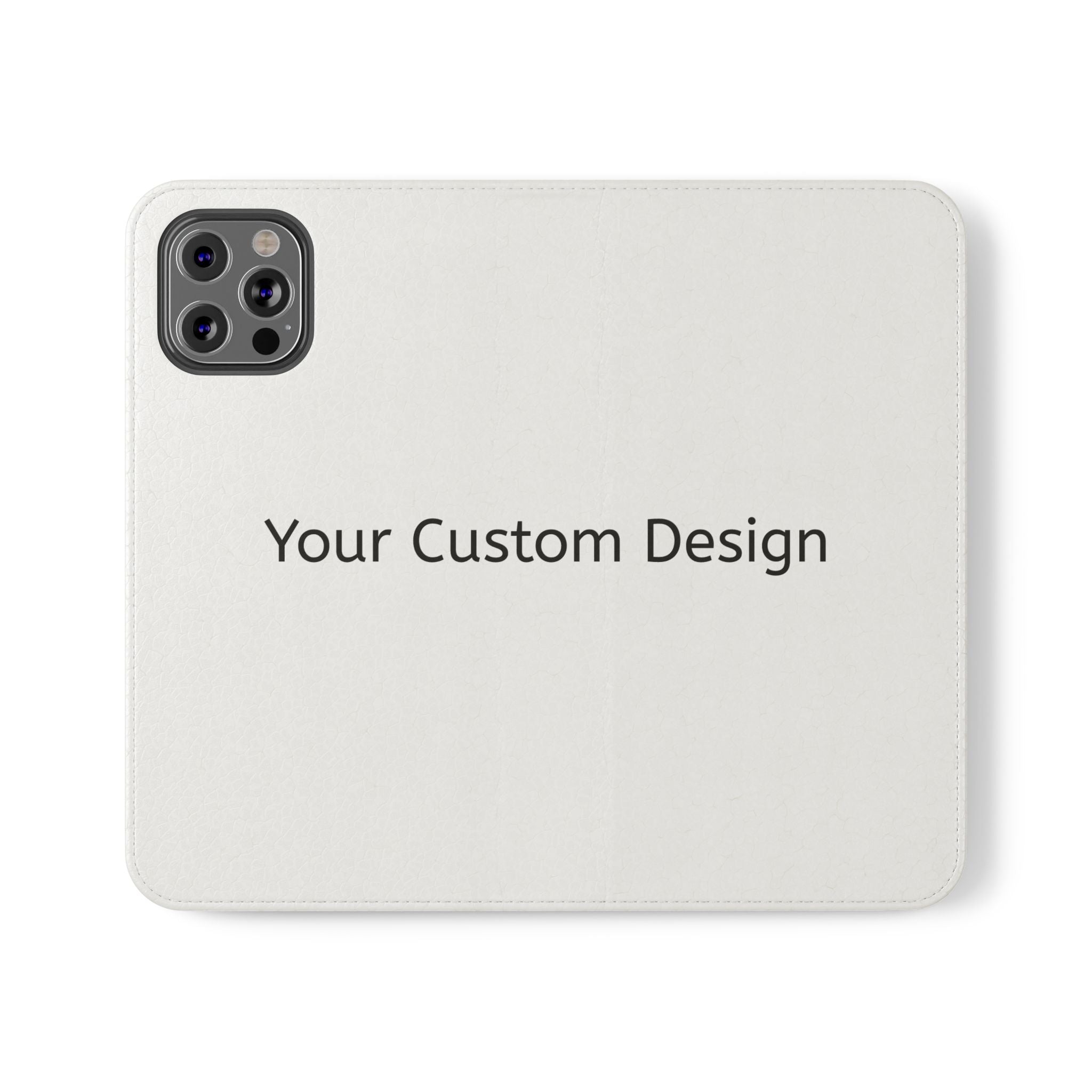 Custom Flip Phone Case — Personalized Wallet Folio with Card Slots