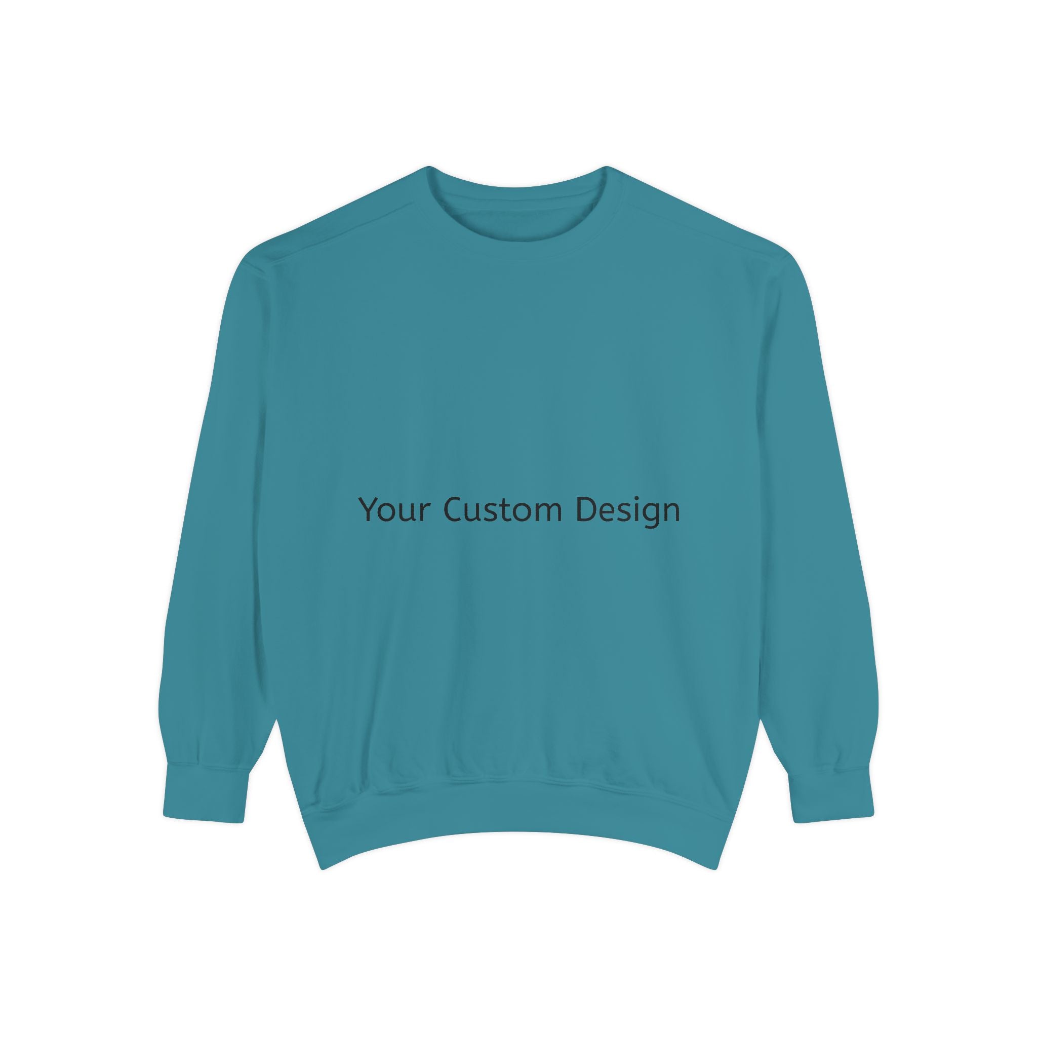 Garment-Dyed Sweatshirt — Customizable Classic Crewneck