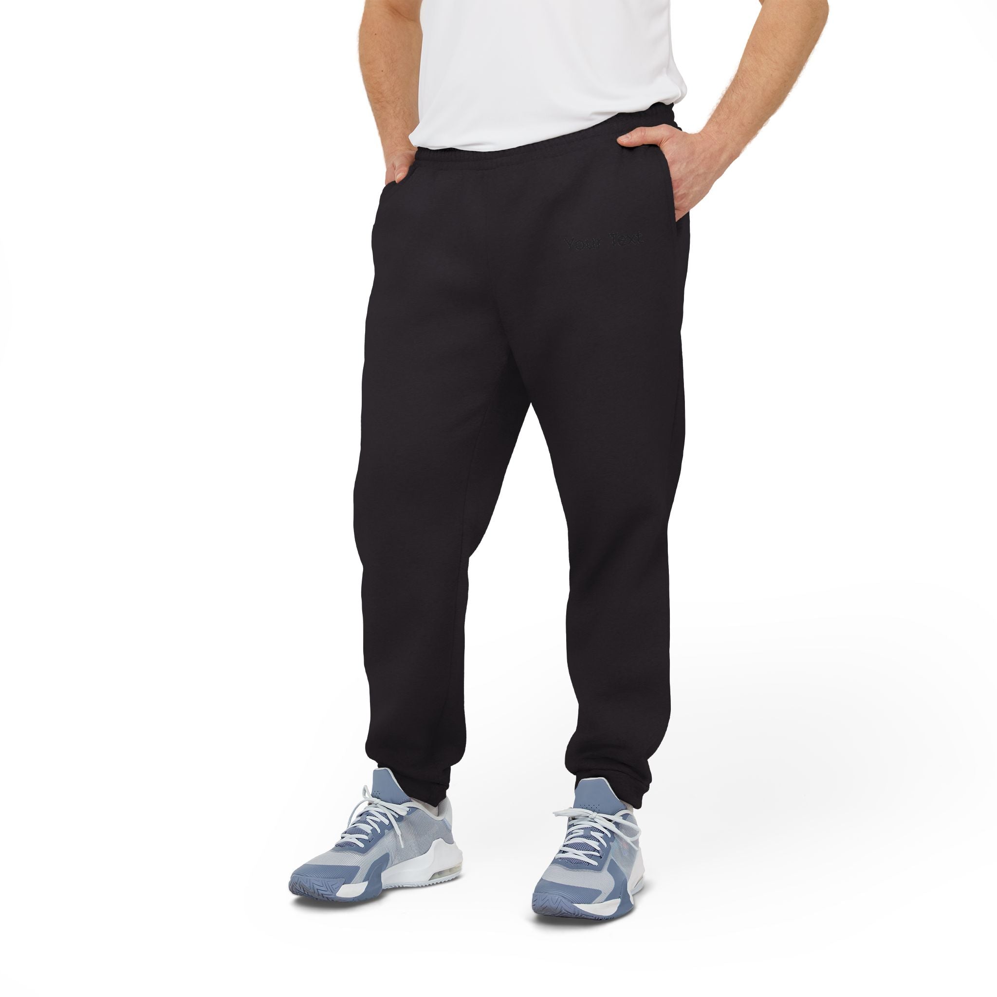 Adidas Fleece Joggers — Customizable Gray Athletic Sweatpants