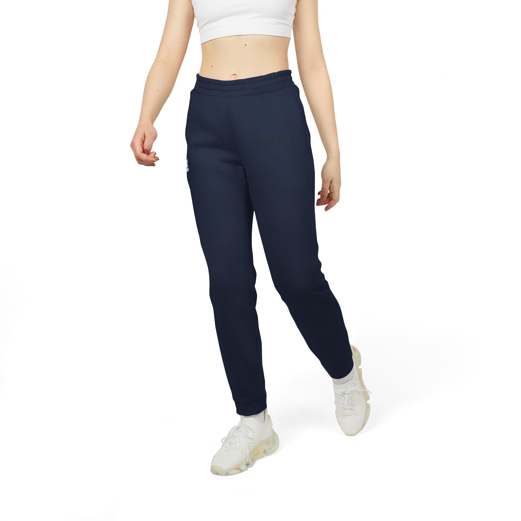 Adidas Fleece Joggers — Customizable Gray Athletic Sweatpants