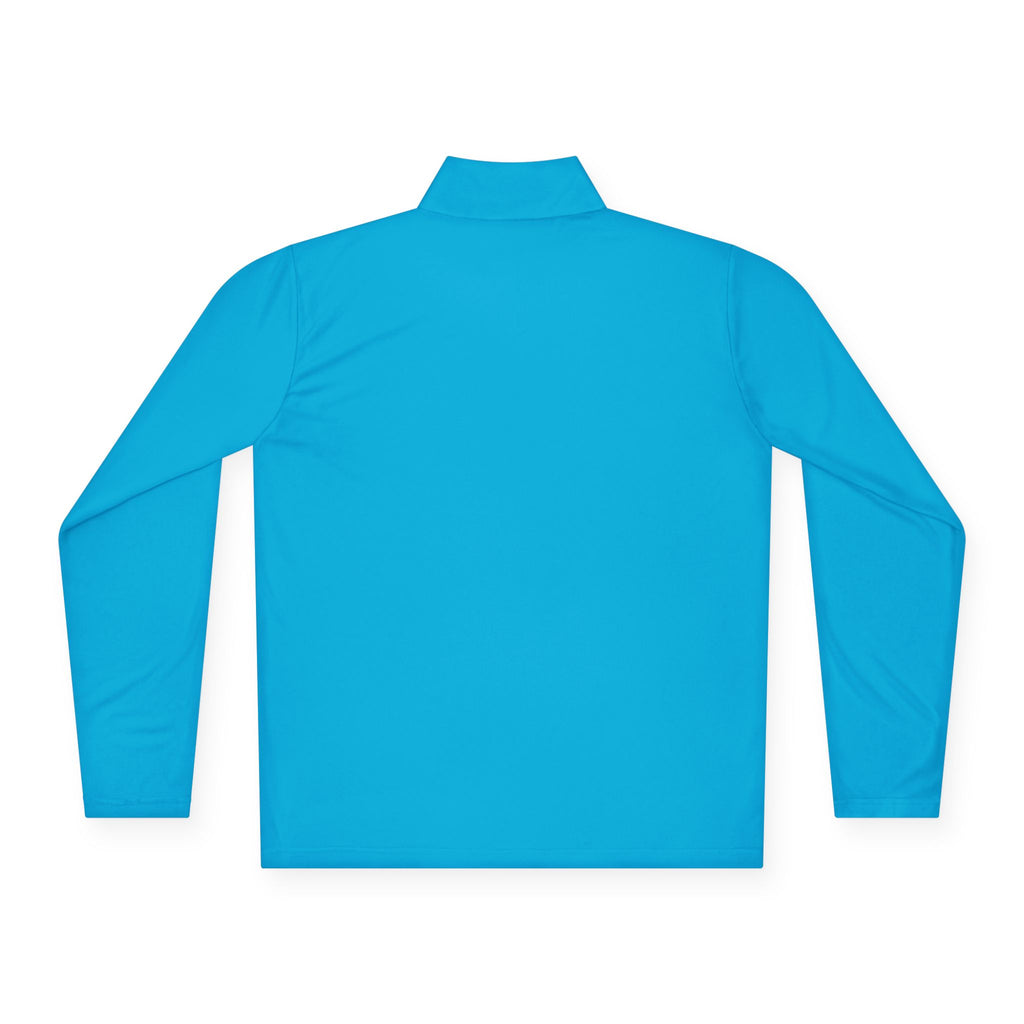 Customizable Quarter-Zip Pullover — Minimal 'Your Text' Chest Logo
