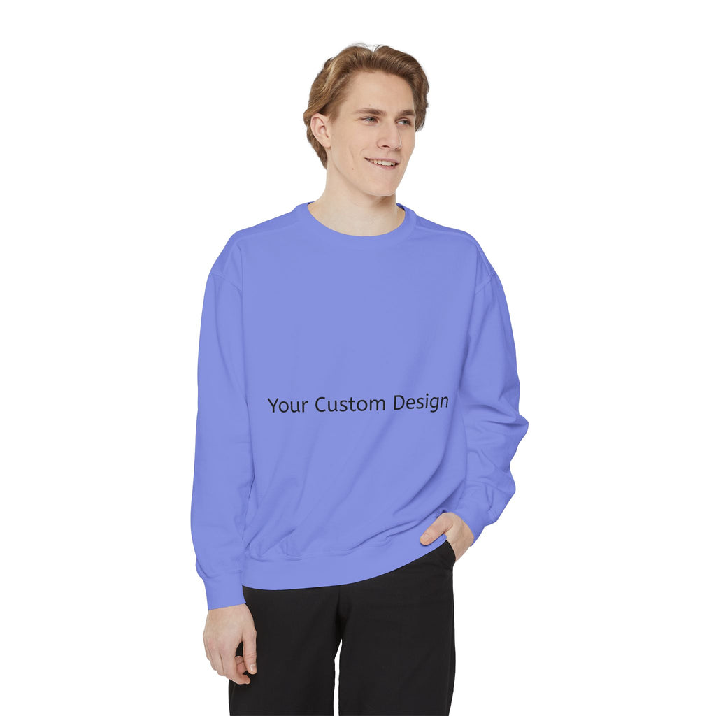 Garment-Dyed Sweatshirt — Customizable Classic Crewneck
