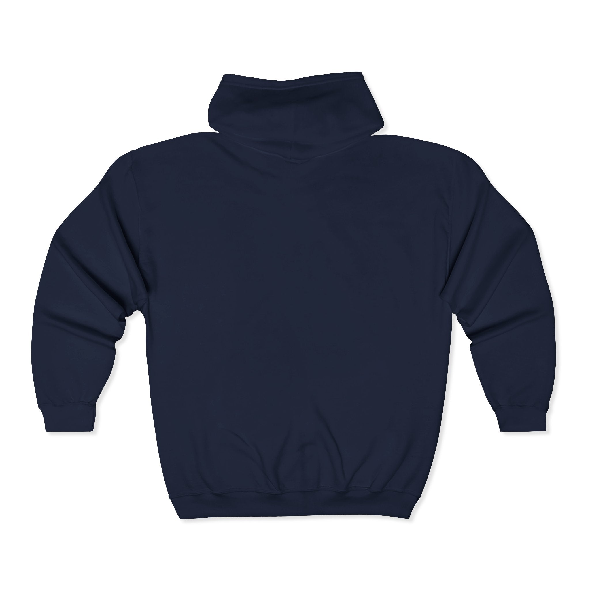Black Full-Zip Hoodie — Classic Casual Zip-Up Sweatshirt