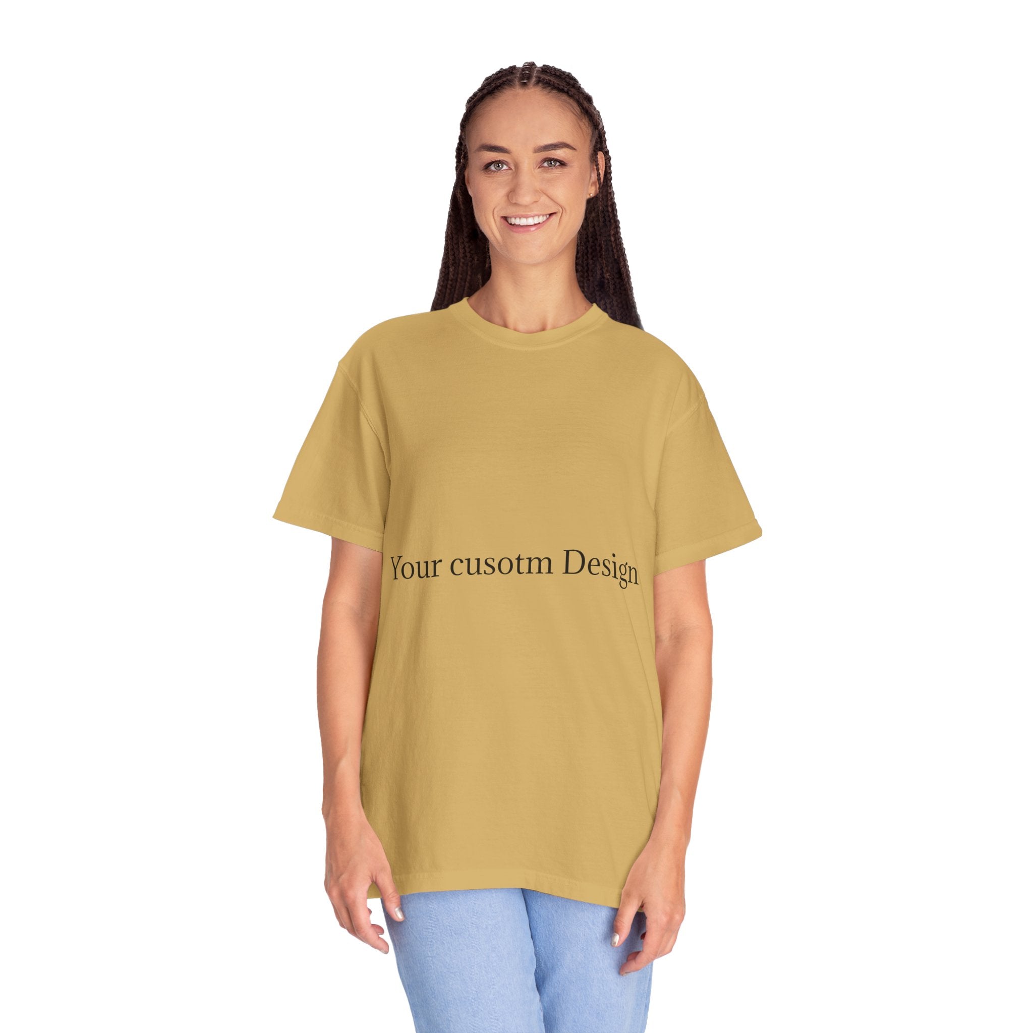 Custom Garment-Dyed T-Shirt — Personalized White Tee for Everyday Wear