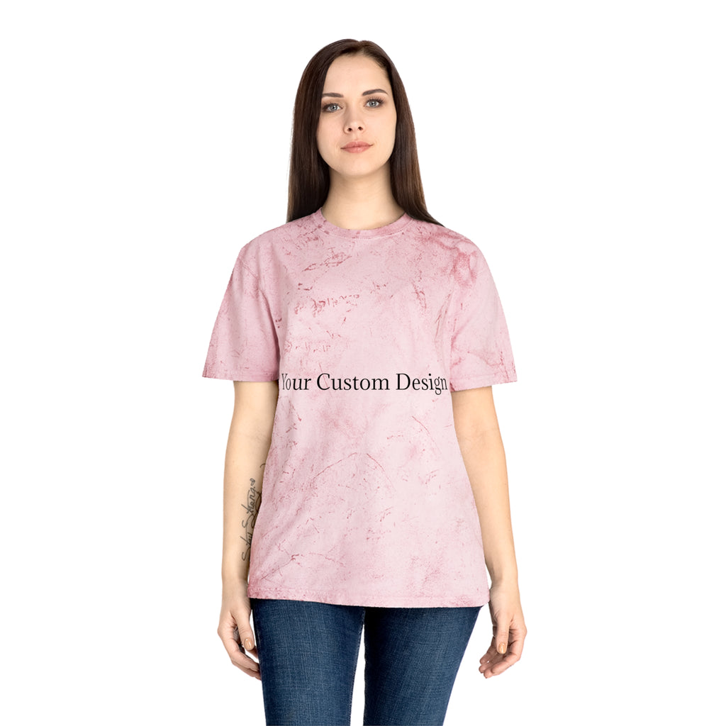 Color Blast T-Shirt — Marble Texture Custom Design Tee