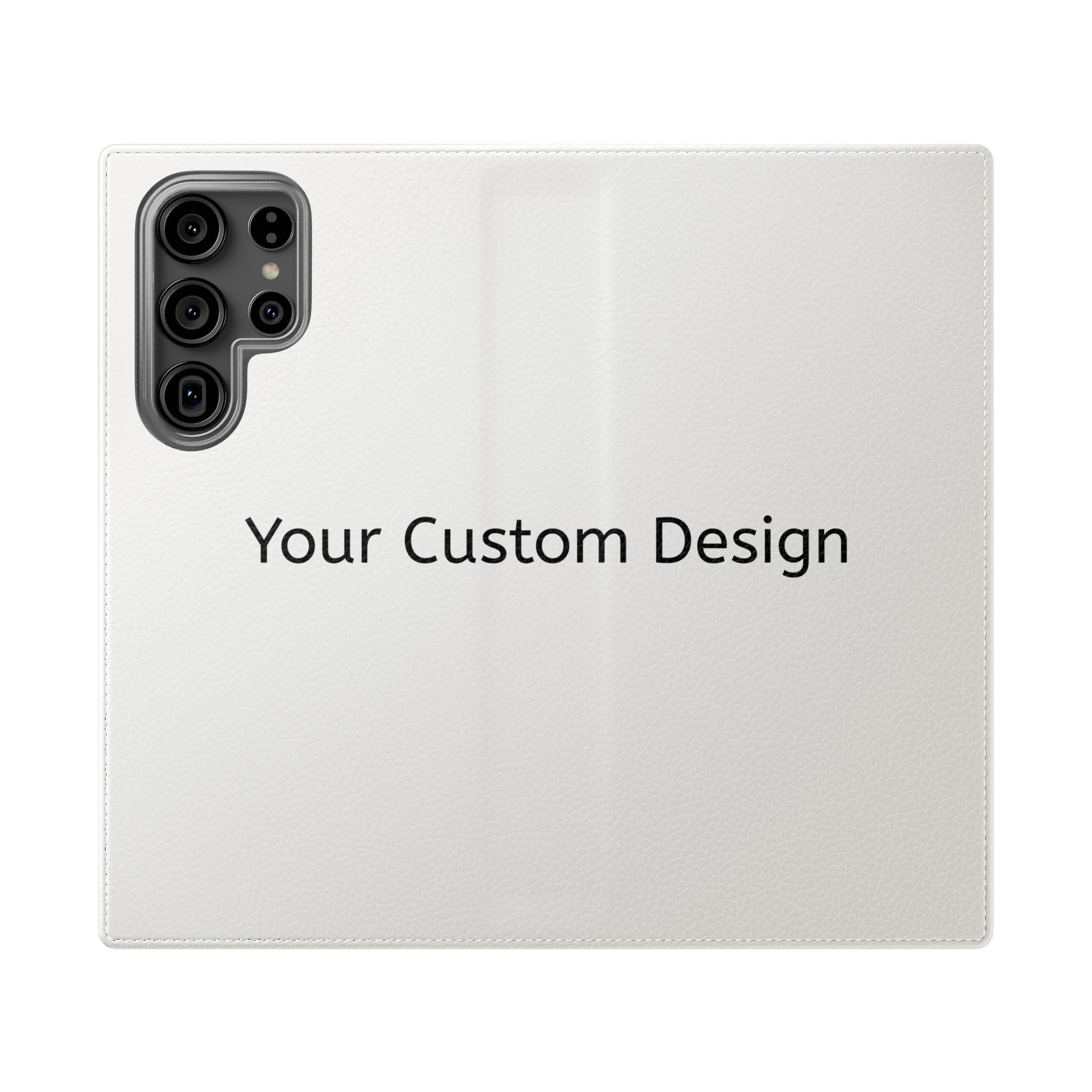 Custom Flip Phone Case — Personalized Wallet Folio with Card Slots
