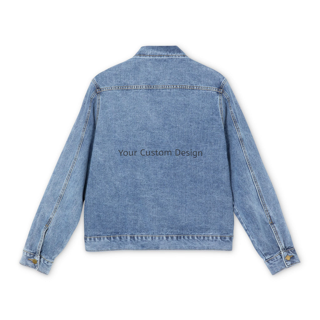 Classic Men's Denim Jacket — Light Wash Casual Jean Coat