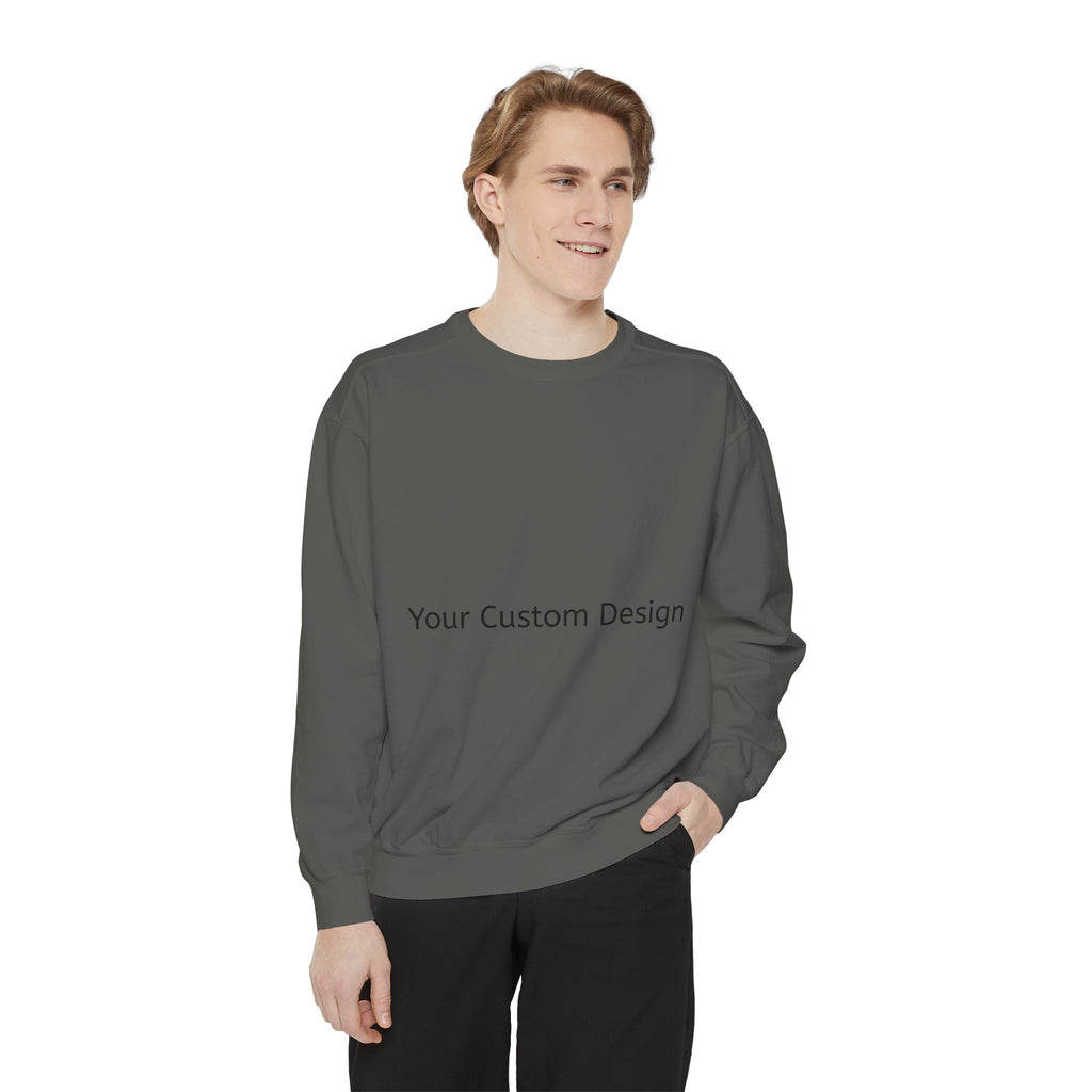 Garment-Dyed Sweatshirt — Customizable Classic Crewneck