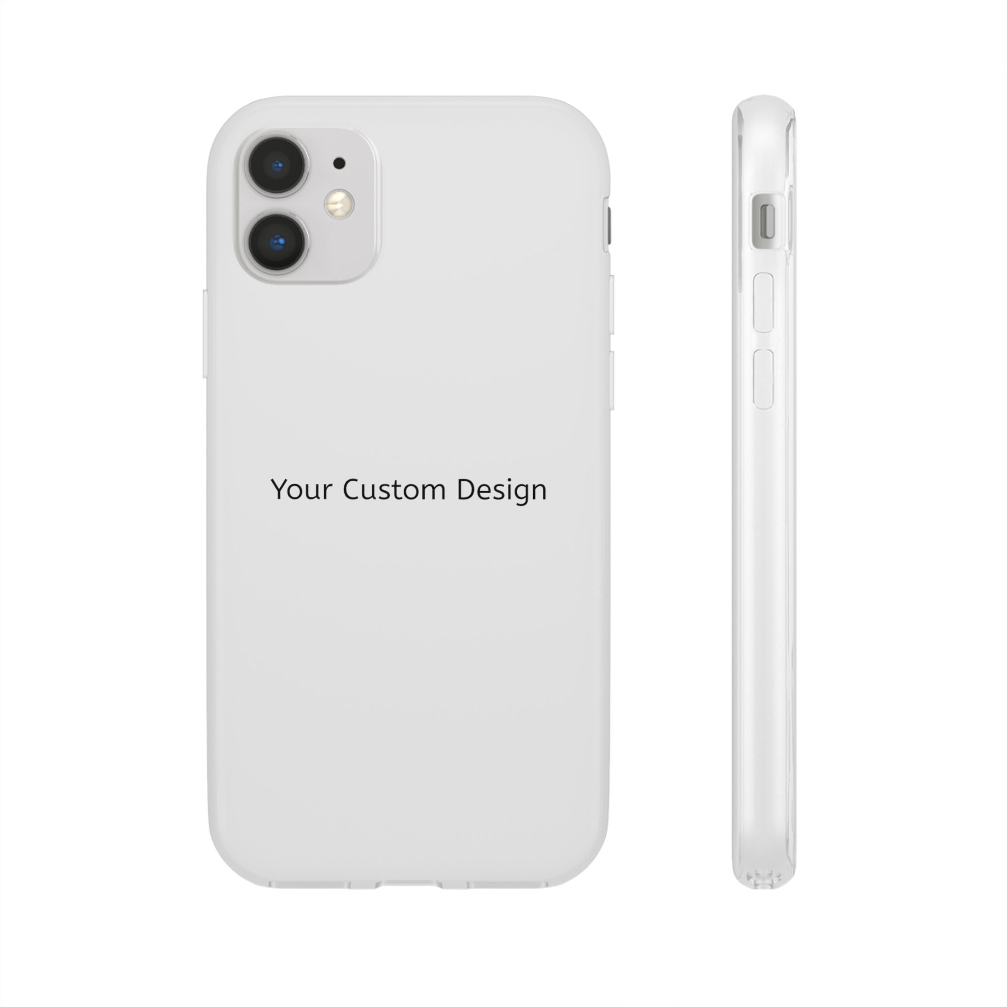 Custom Flexi Phone Case – Slim Clear Protective Phone Cover (Your Custom Design)