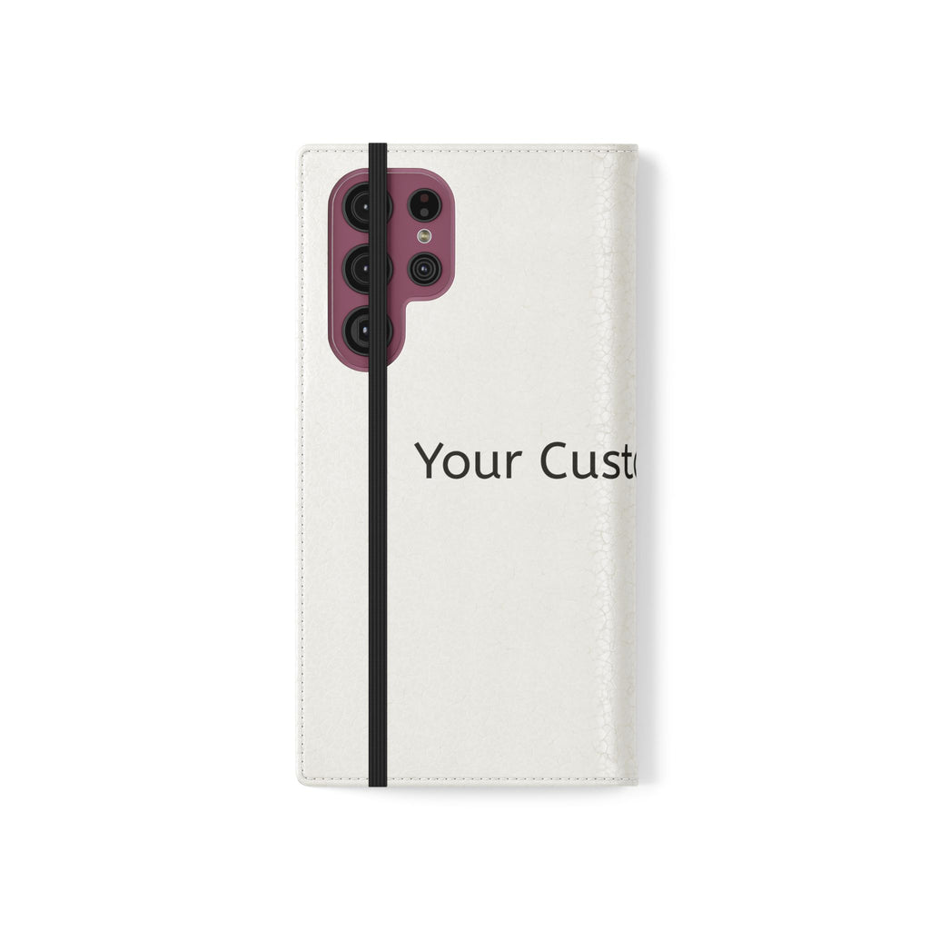 Custom Flip Phone Case — Personalized Wallet Folio with Card Slots