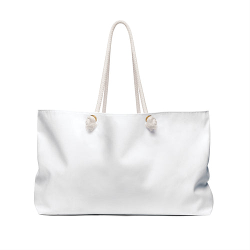 Classic White Weekender Bag – Large Canvas Travel Tote