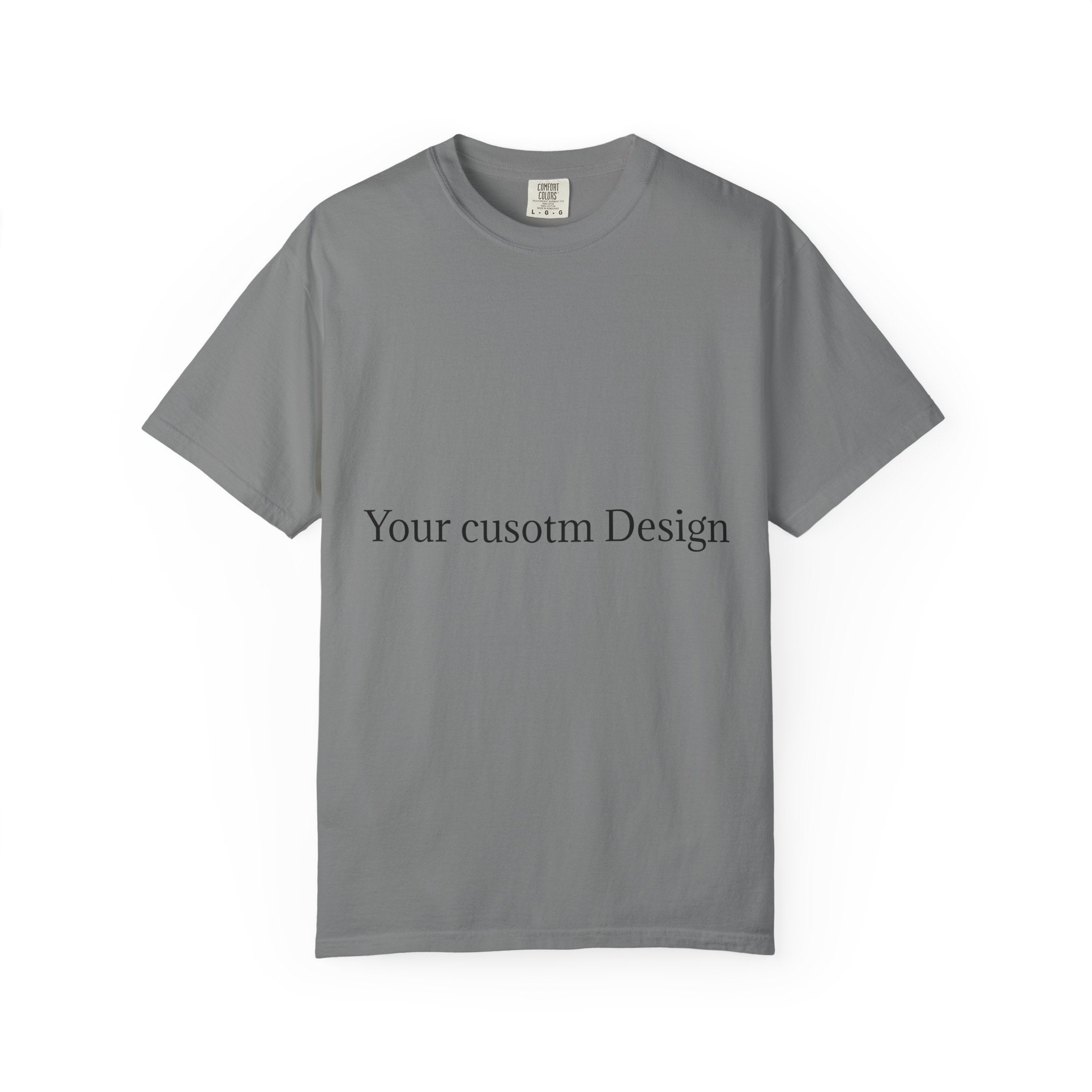Custom Garment-Dyed T-Shirt — Personalized White Tee for Everyday Wear