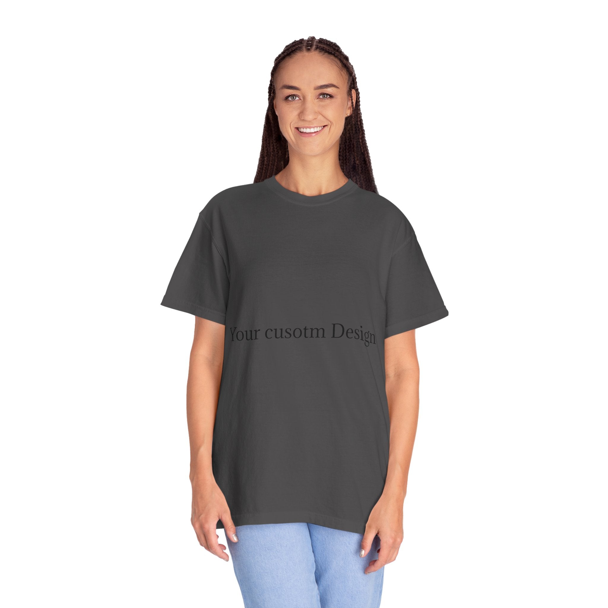Custom Garment-Dyed T-Shirt — Personalized White Tee for Everyday Wear