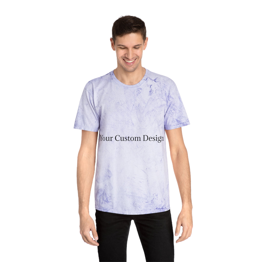 Color Blast T-Shirt — Marble Texture Custom Design Tee