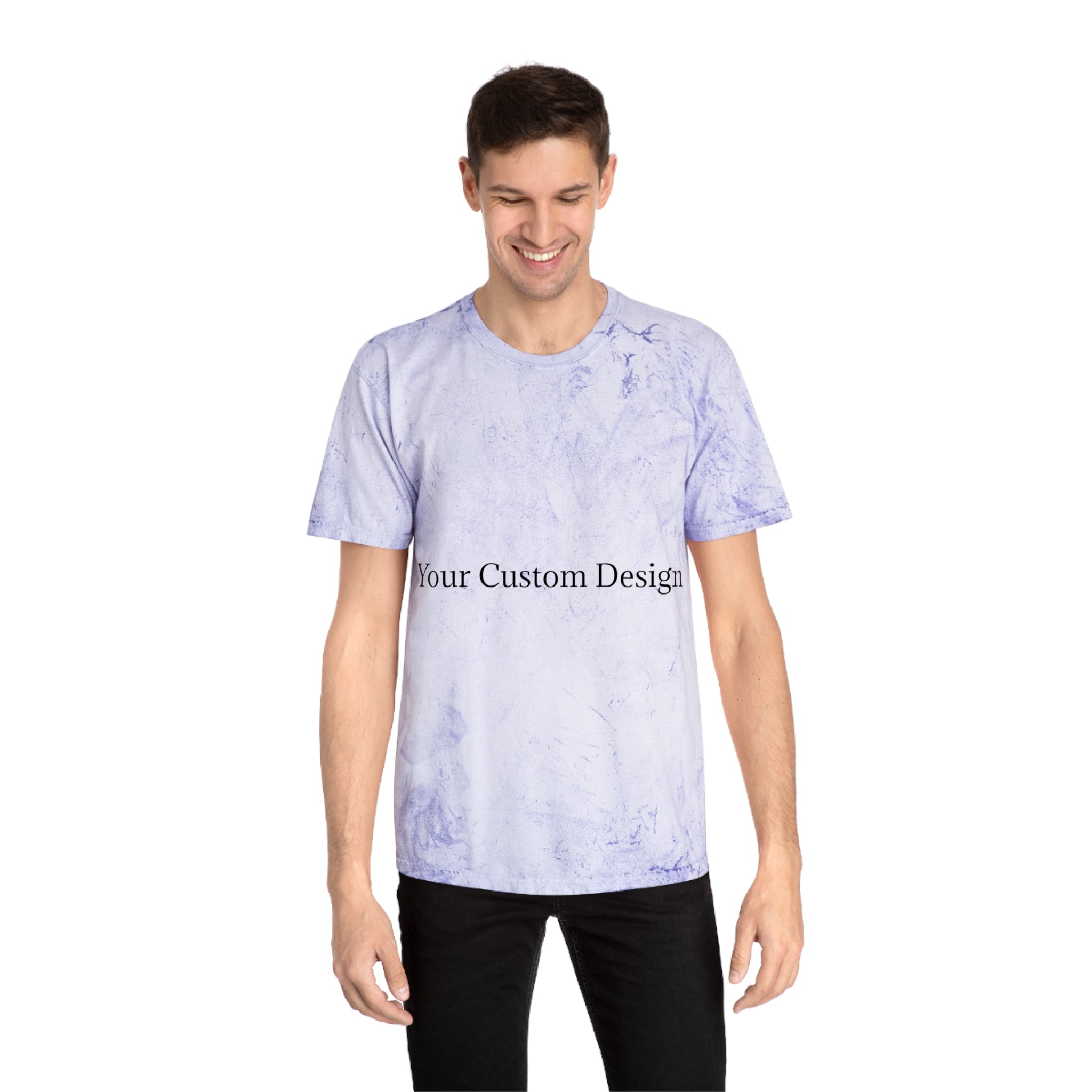 Color Blast T-Shirt — Marble Texture Custom Design Tee