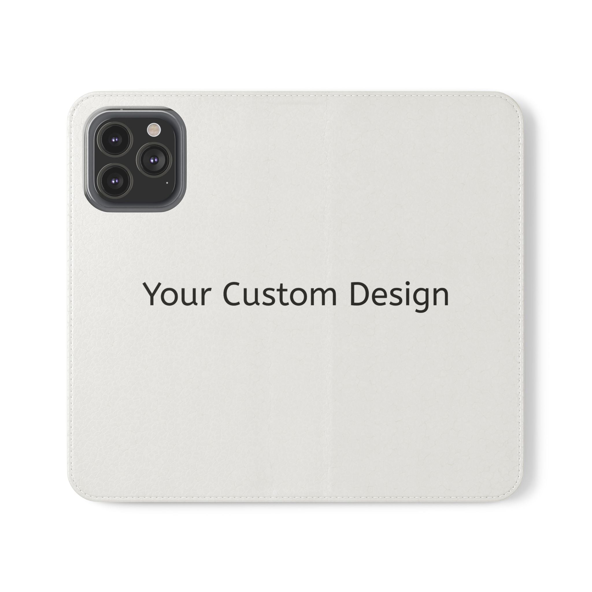 Custom Flip Phone Case — Personalized Wallet Folio with Card Slots