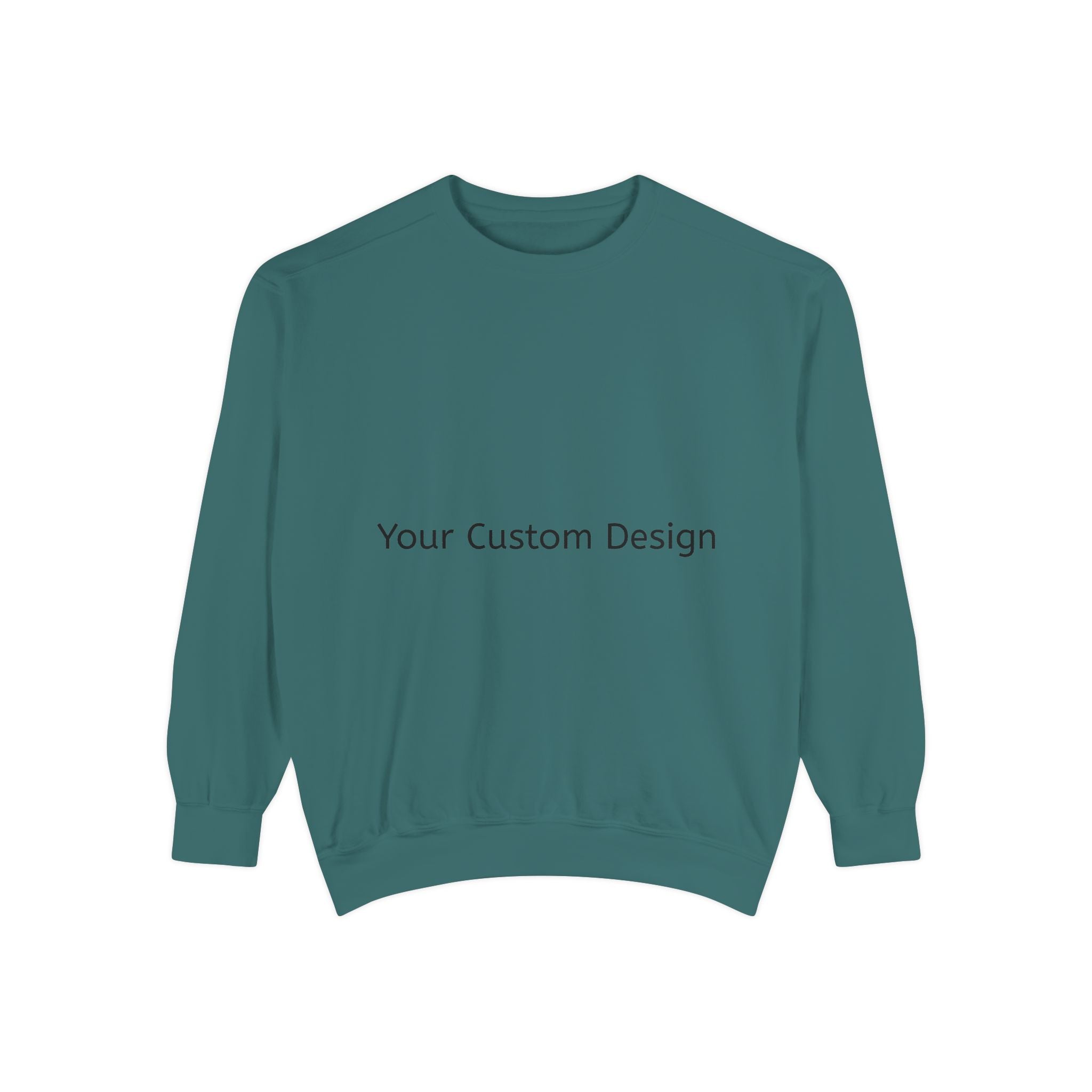 Garment-Dyed Sweatshirt — Customizable Classic Crewneck