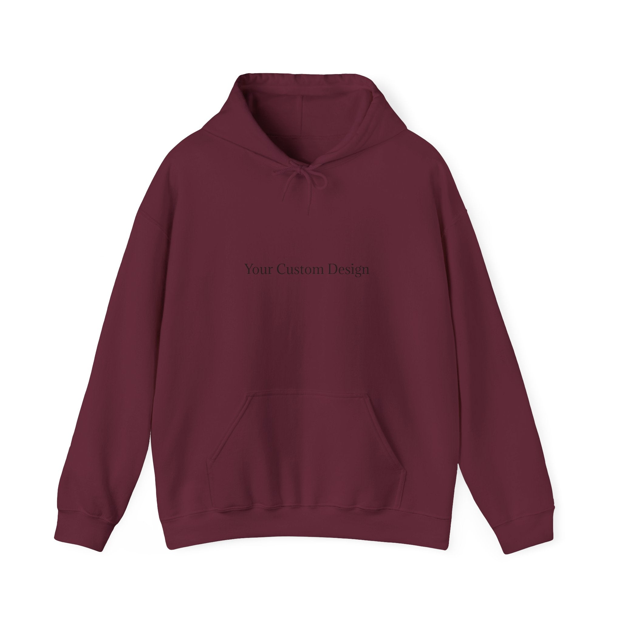 Minimal Custom Text Hoodie — Your Custom Design
