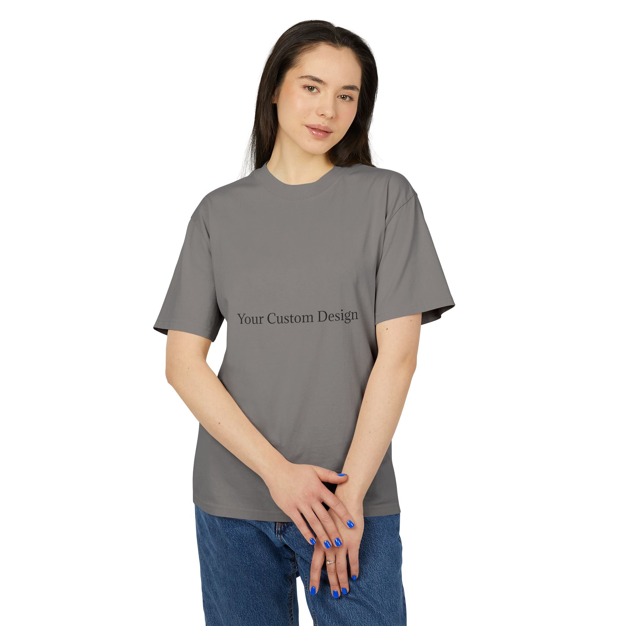 Custom Graphic Tee — Vintage Faded Crewneck Shirt