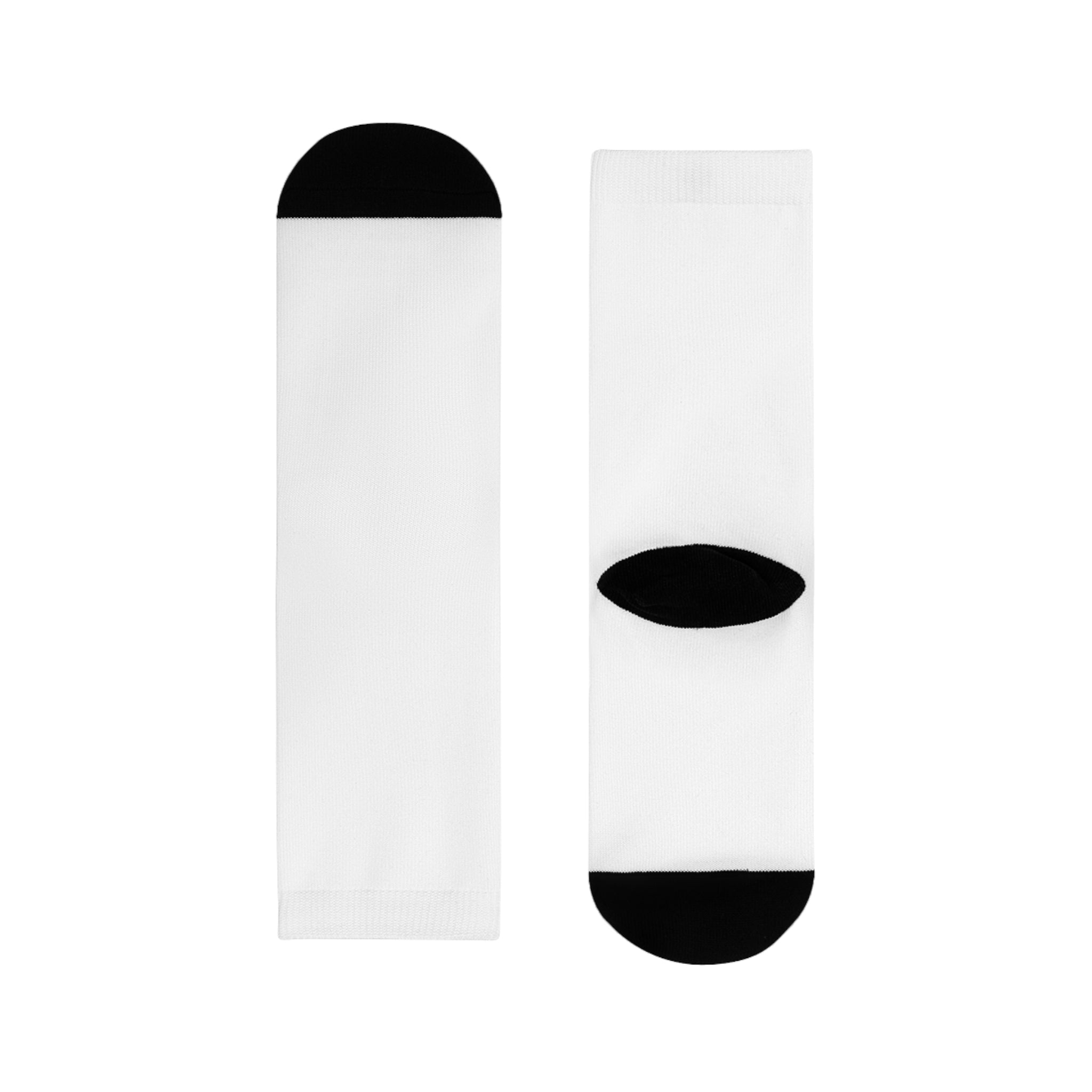 Custom Sublimation Crew Socks — Personalized Text Athletic Socks
