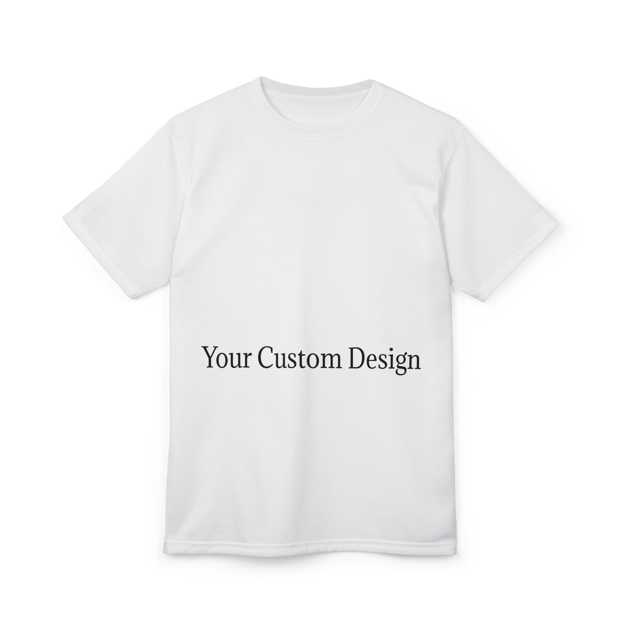 Custom Text Tee — Personalized Front Print T-Shirt