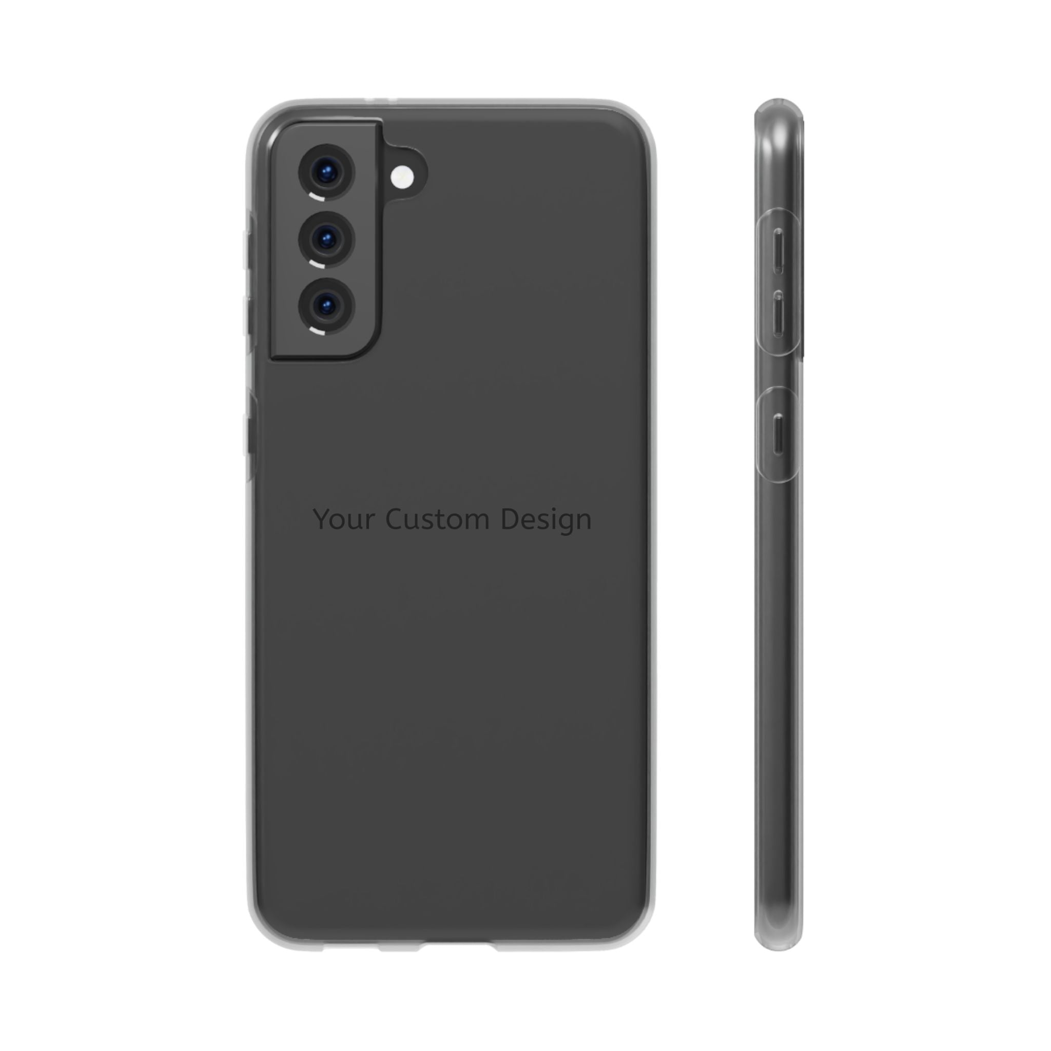 Custom Flexi Phone Case – Slim Clear Protective Phone Cover (Your Custom Design)